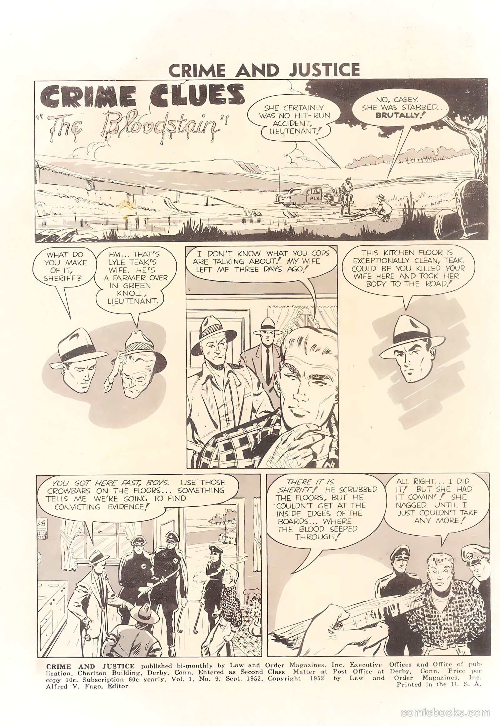 Crime and Justice #9 (1952) — page 2 of 36