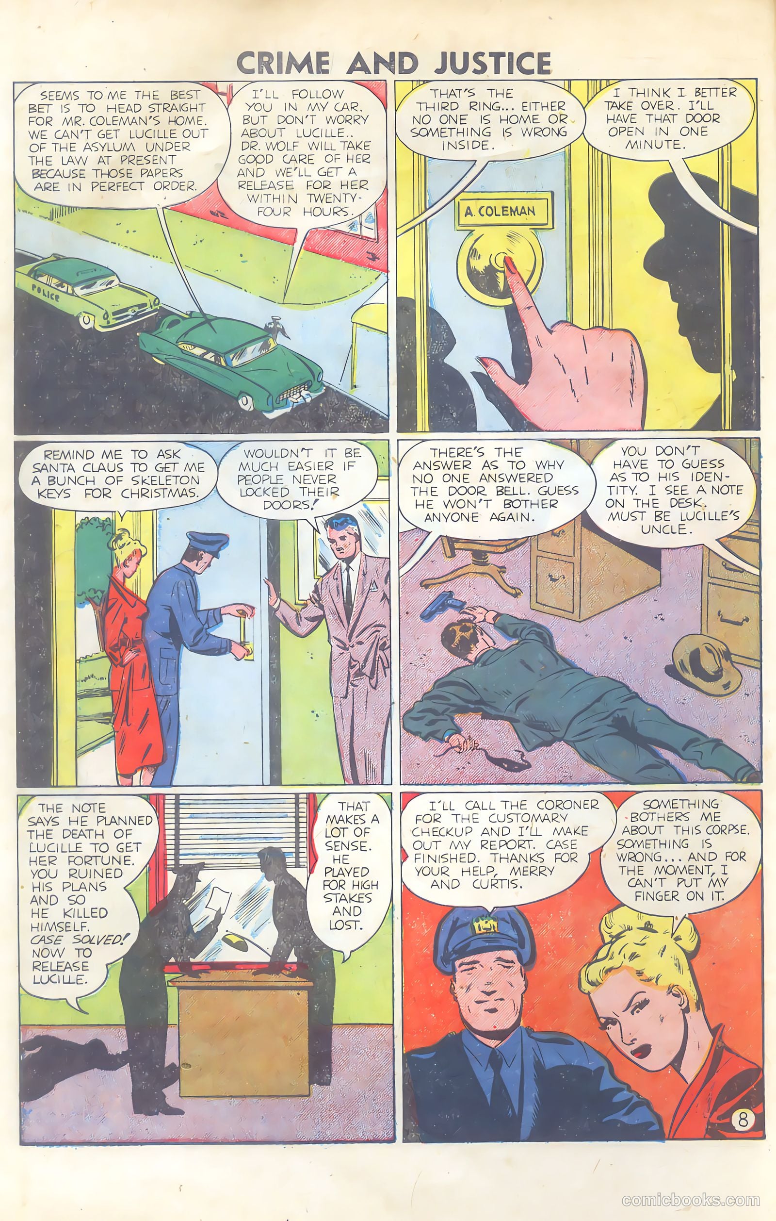 Crime and Justice #9 (1952) — page 10 of 36