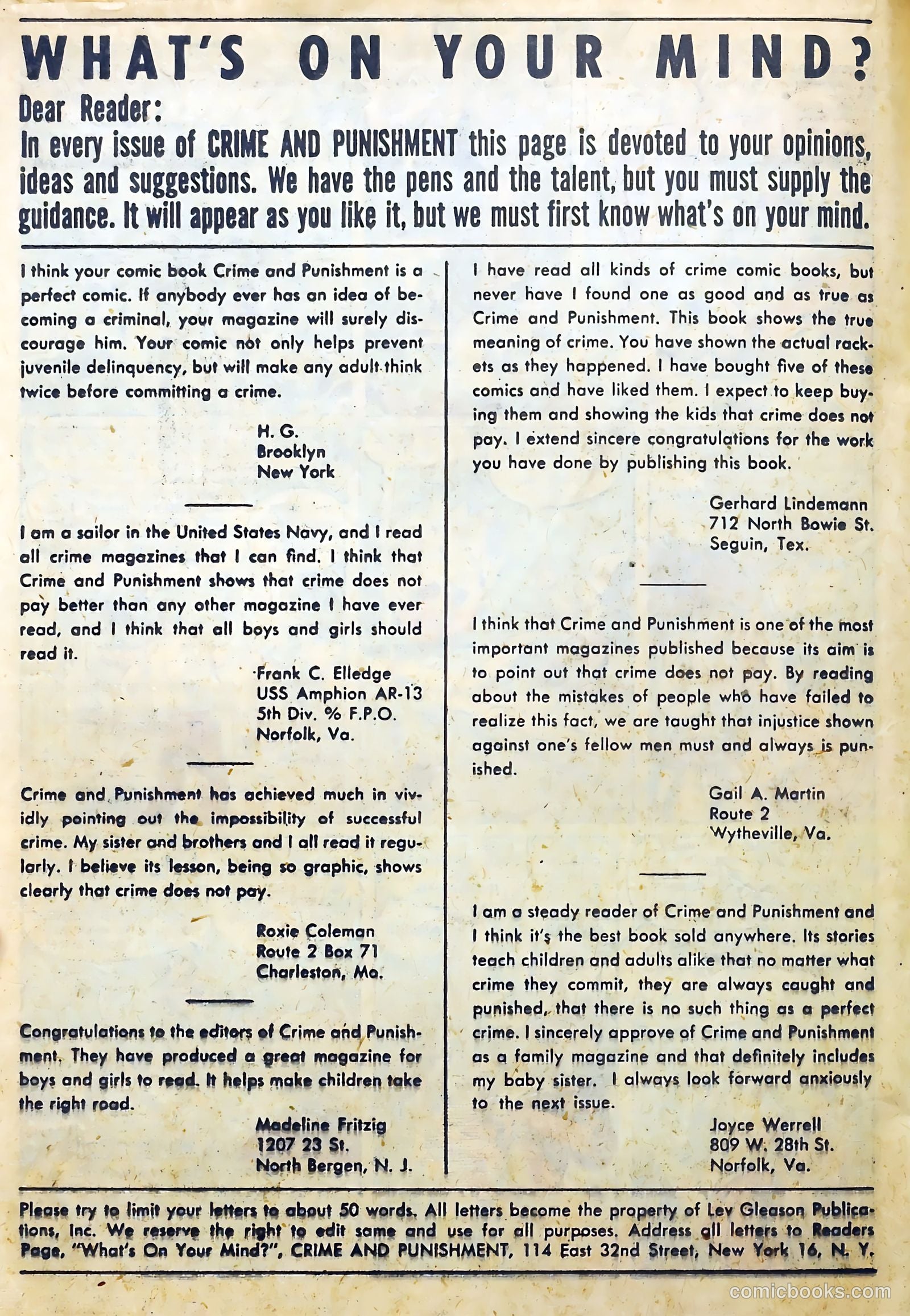 Crime and Punishment #30 (1950) — page 28 of 52