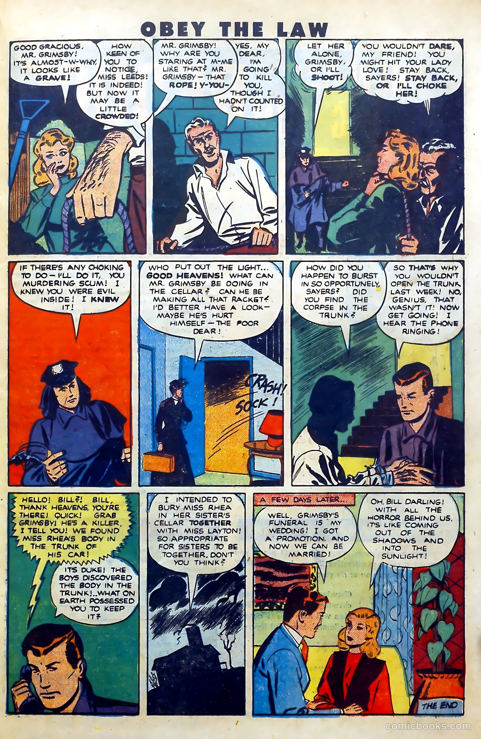 Crime and Punishment #31 (1950) — page 35 of 52
