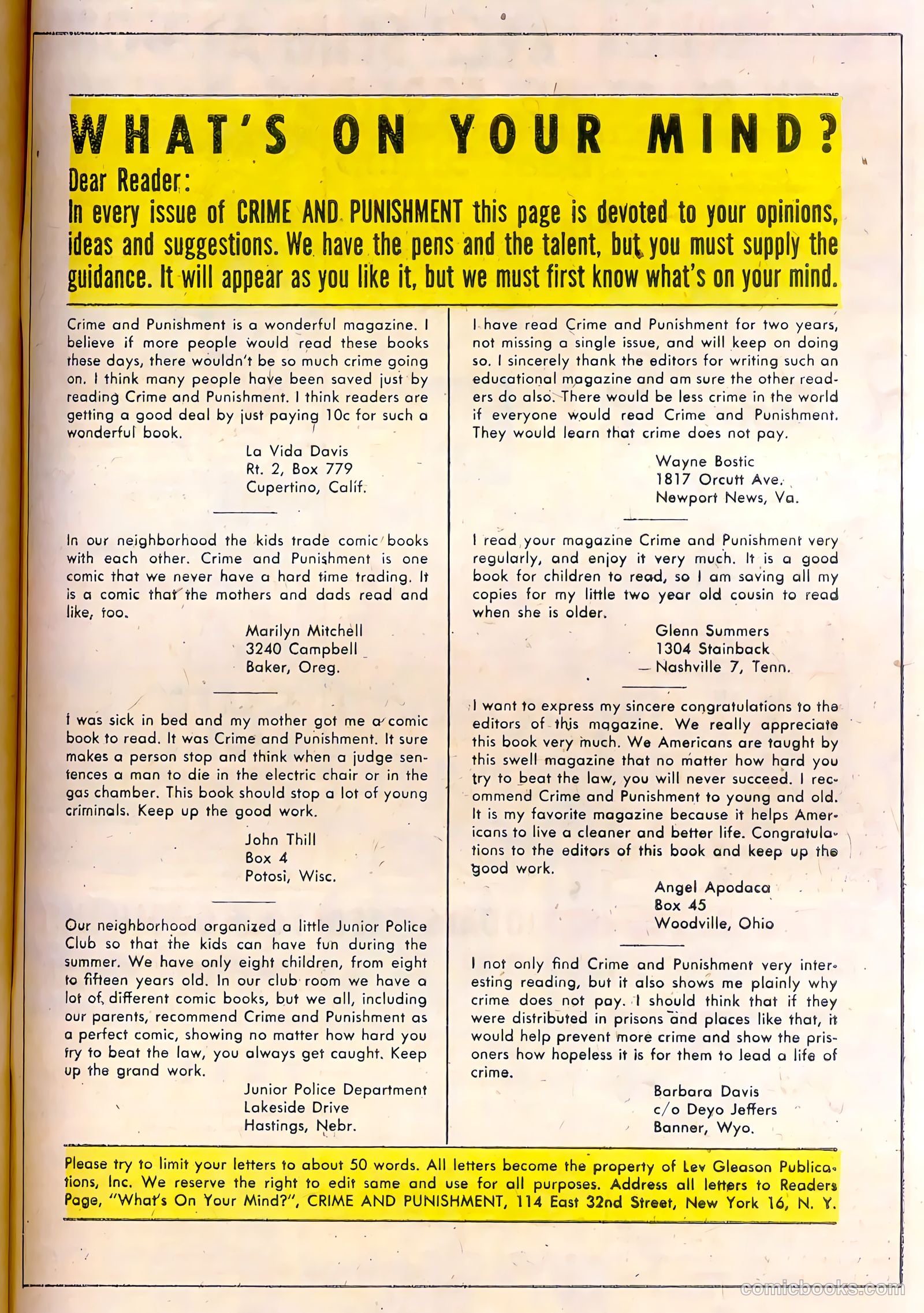 Crime and Punishment #32 (1950) — page 40 of 49