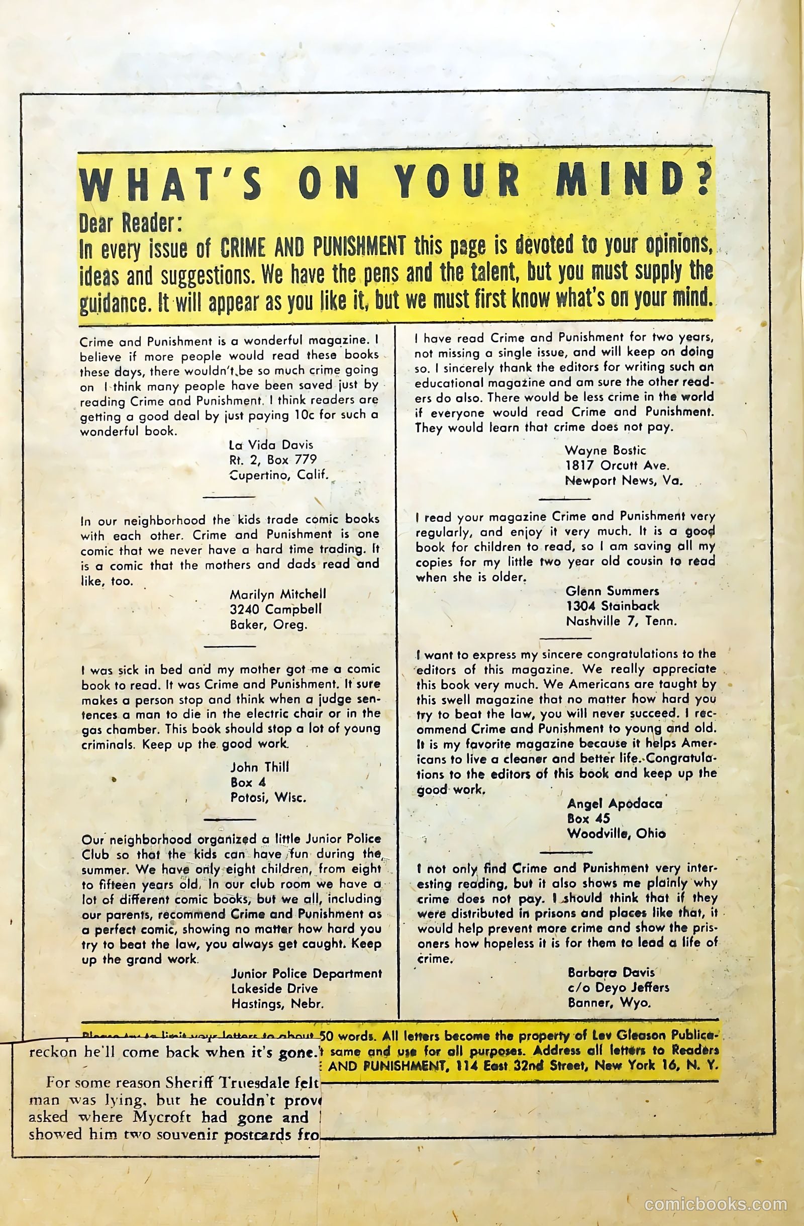 Crime and Punishment #33 (1950) — page 30 of 52