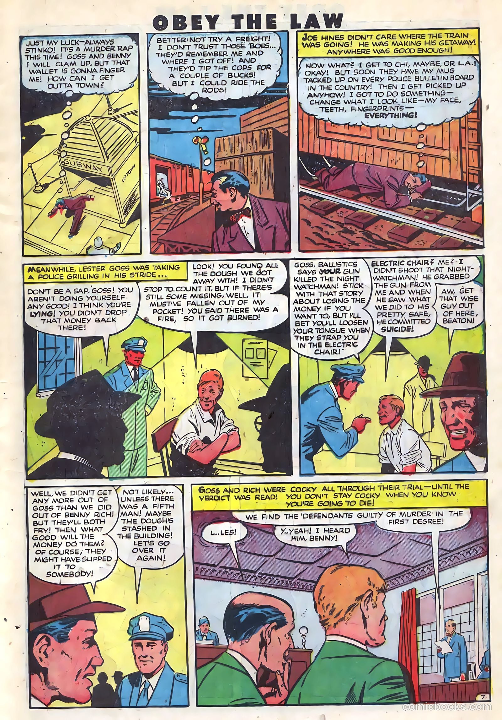 Crime and Punishment #36 (1951) — page 8 of 50