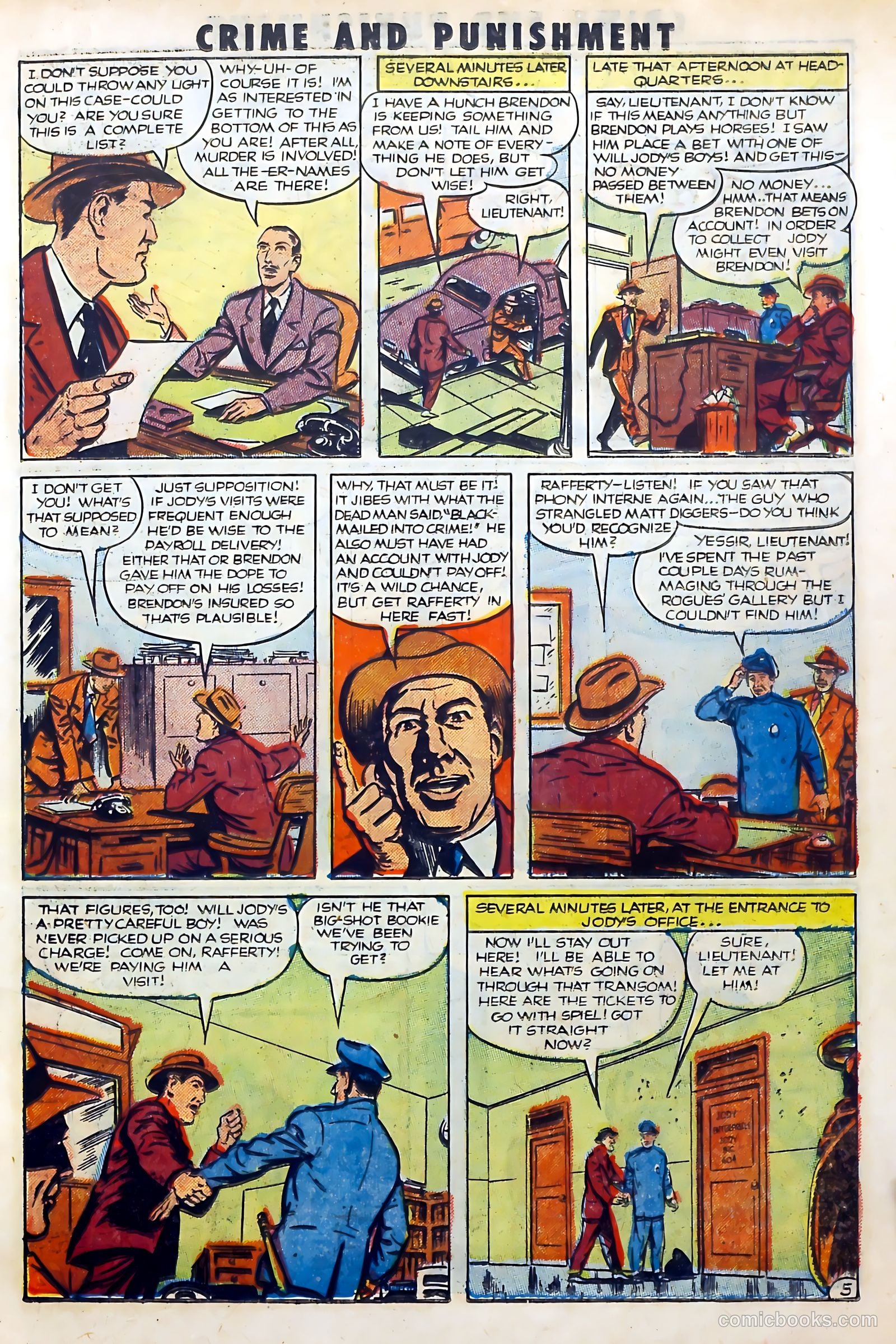 Crime and Punishment #50 (1952) — page 15 of 36