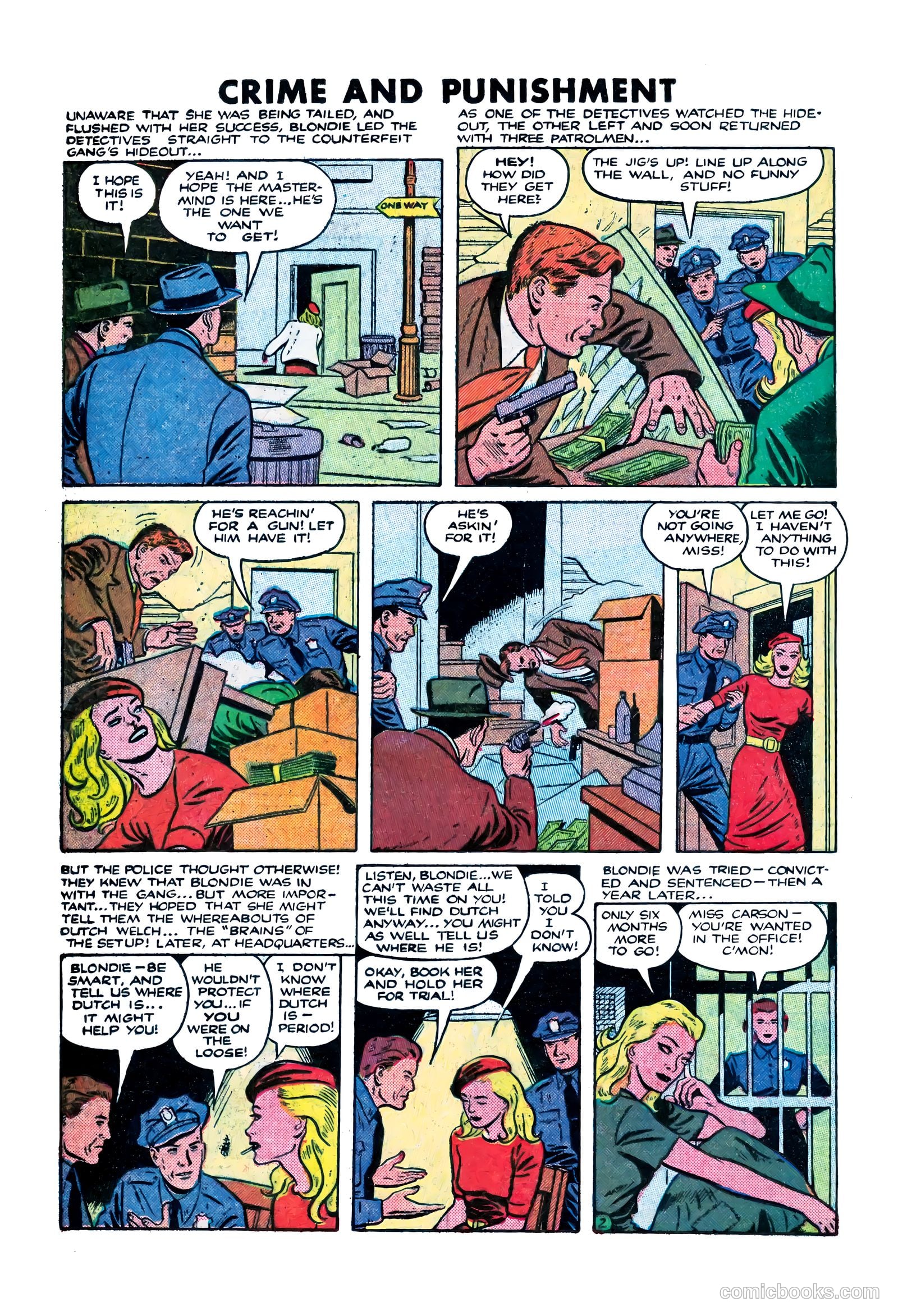 Crime and Punishment #54 (1952) — page 22 of 36