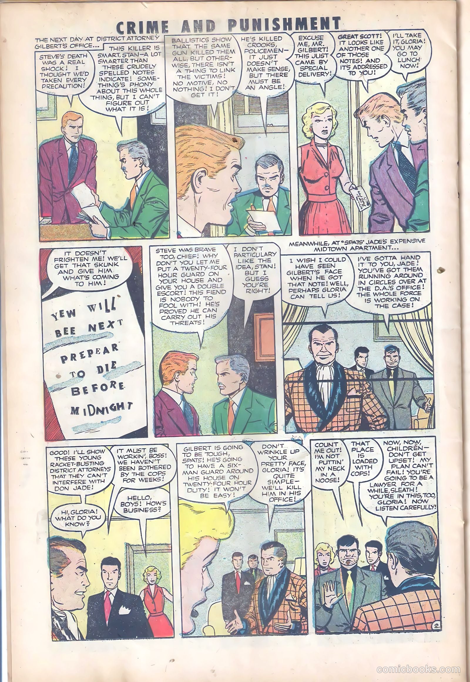 Crime and Punishment #55 (1952) — page 22 of 36