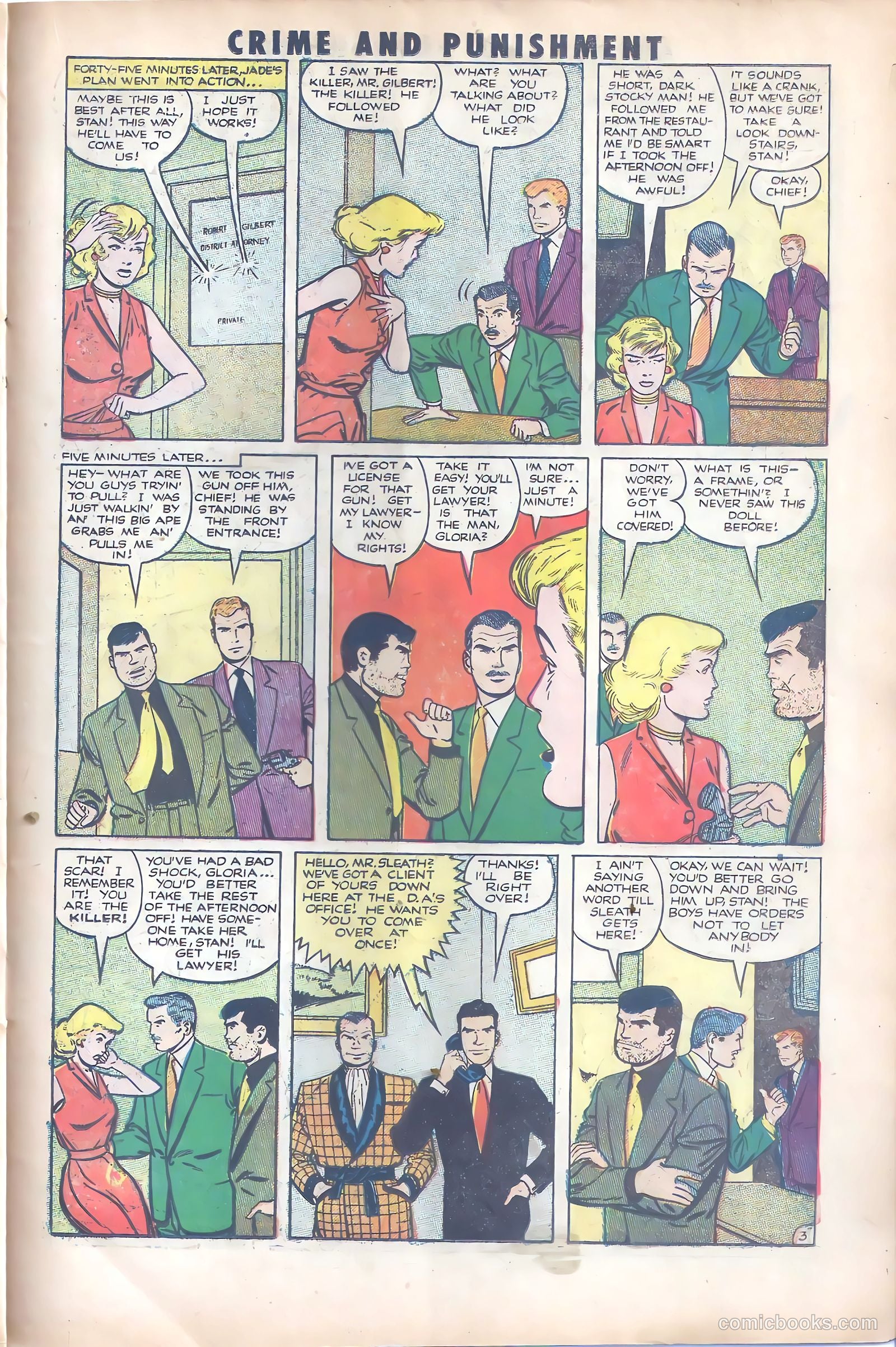 Crime and Punishment #55 (1952) — page 23 of 36
