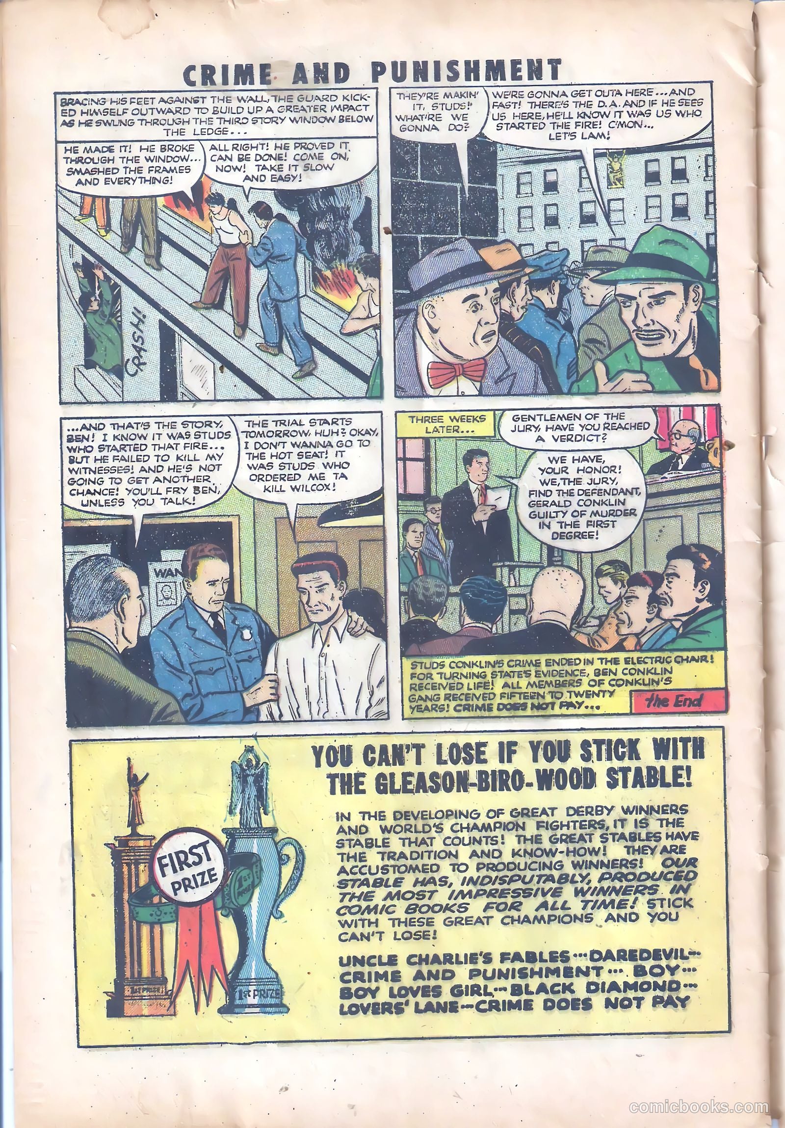 Crime and Punishment #55 (1952) — page 32 of 36
