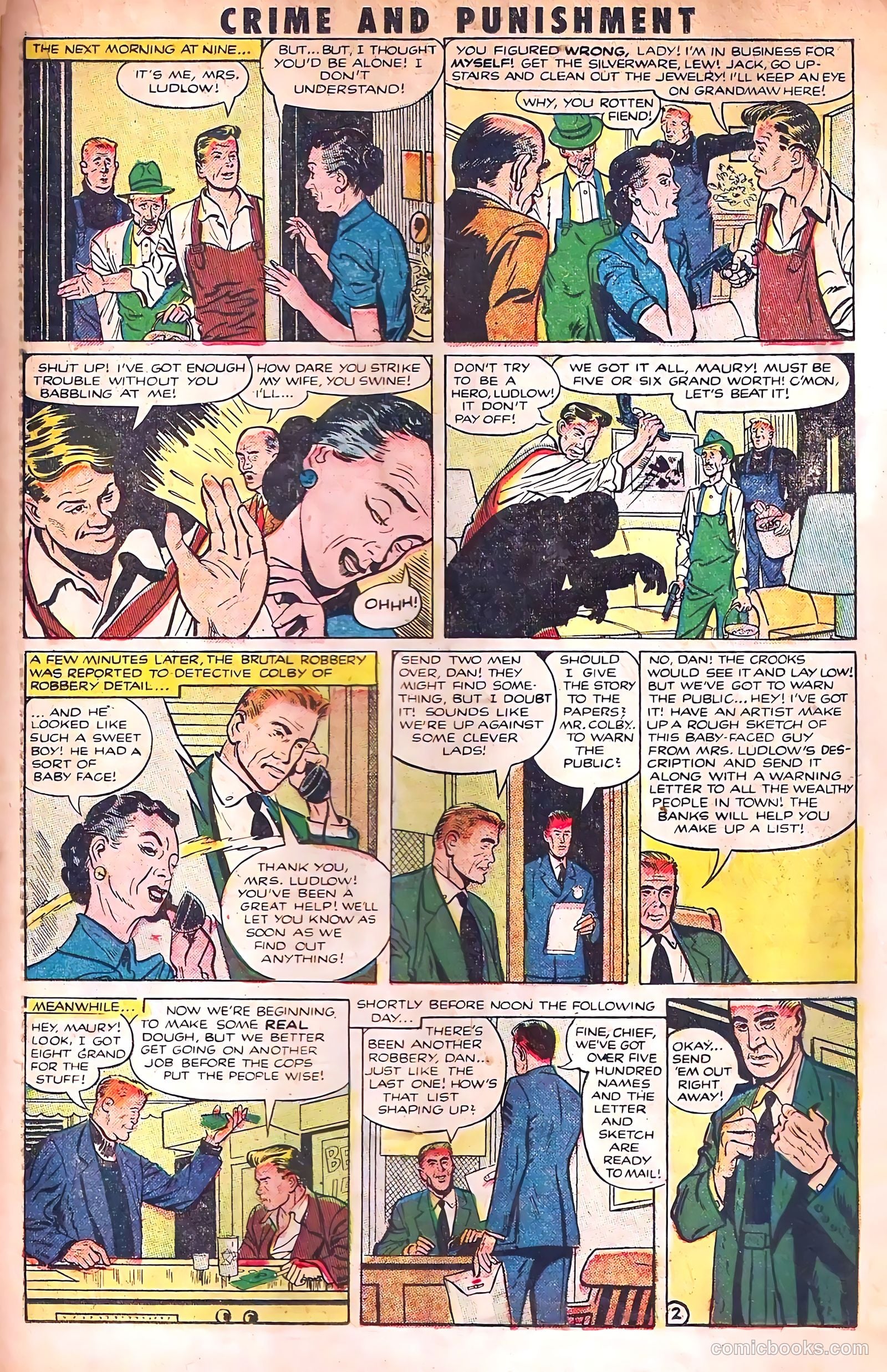 Crime and Punishment #56 (1952) — page 21 of 36