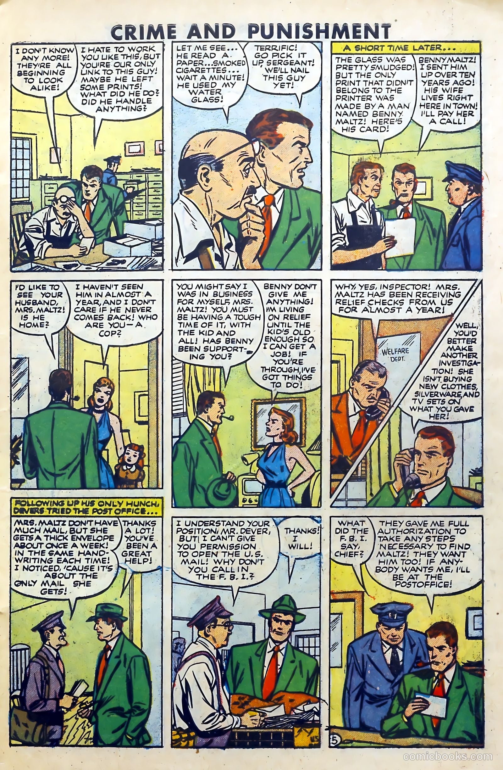Crime and Punishment #57 (1952) — page 7 of 37
