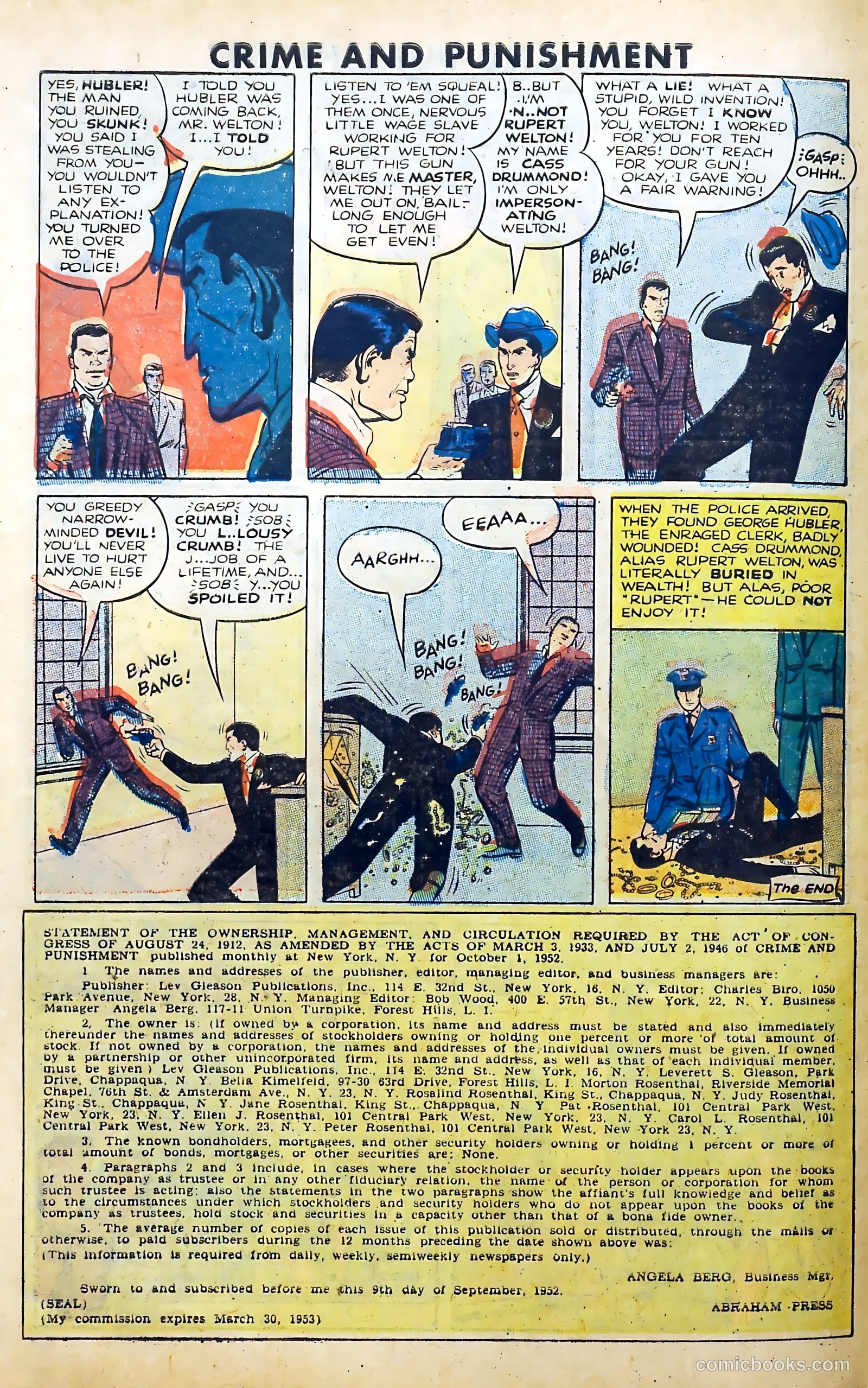 Crime and Punishment #60 (1953) — page 32 of 37