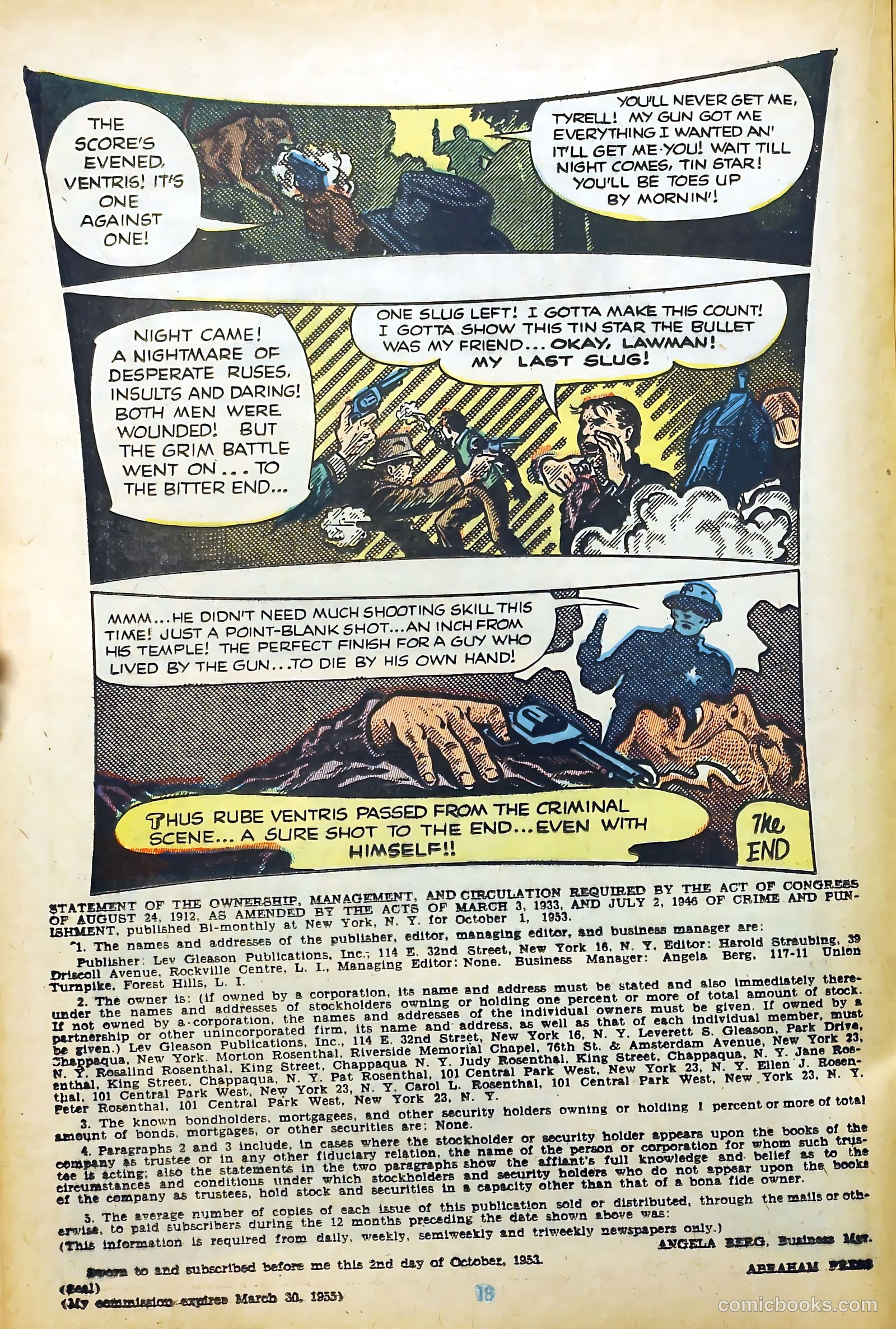 Crime and Punishment #67 (1954) — page 20 of 36
