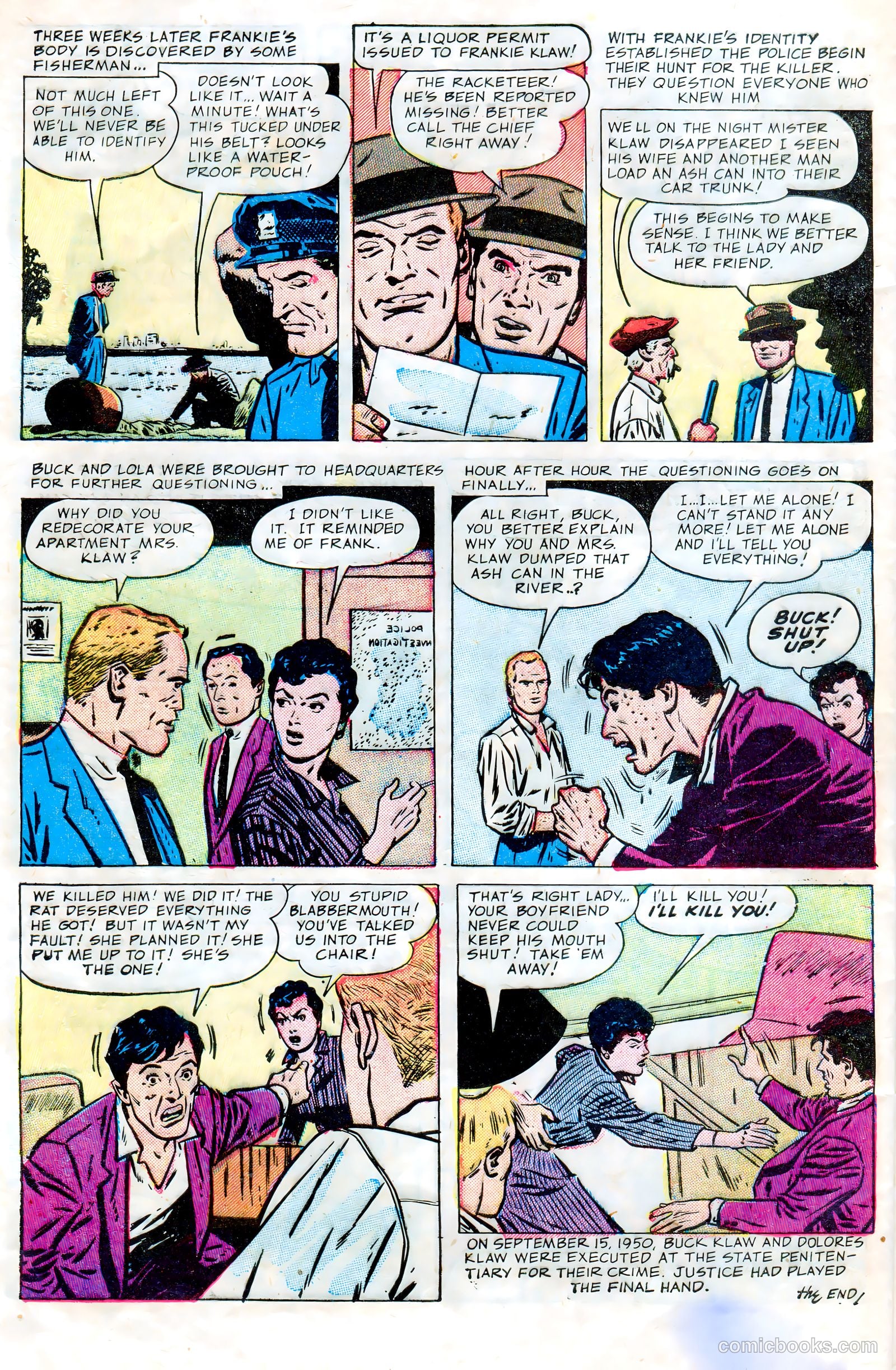 Crime and Punishment #70 (1954) — page 32 of 36