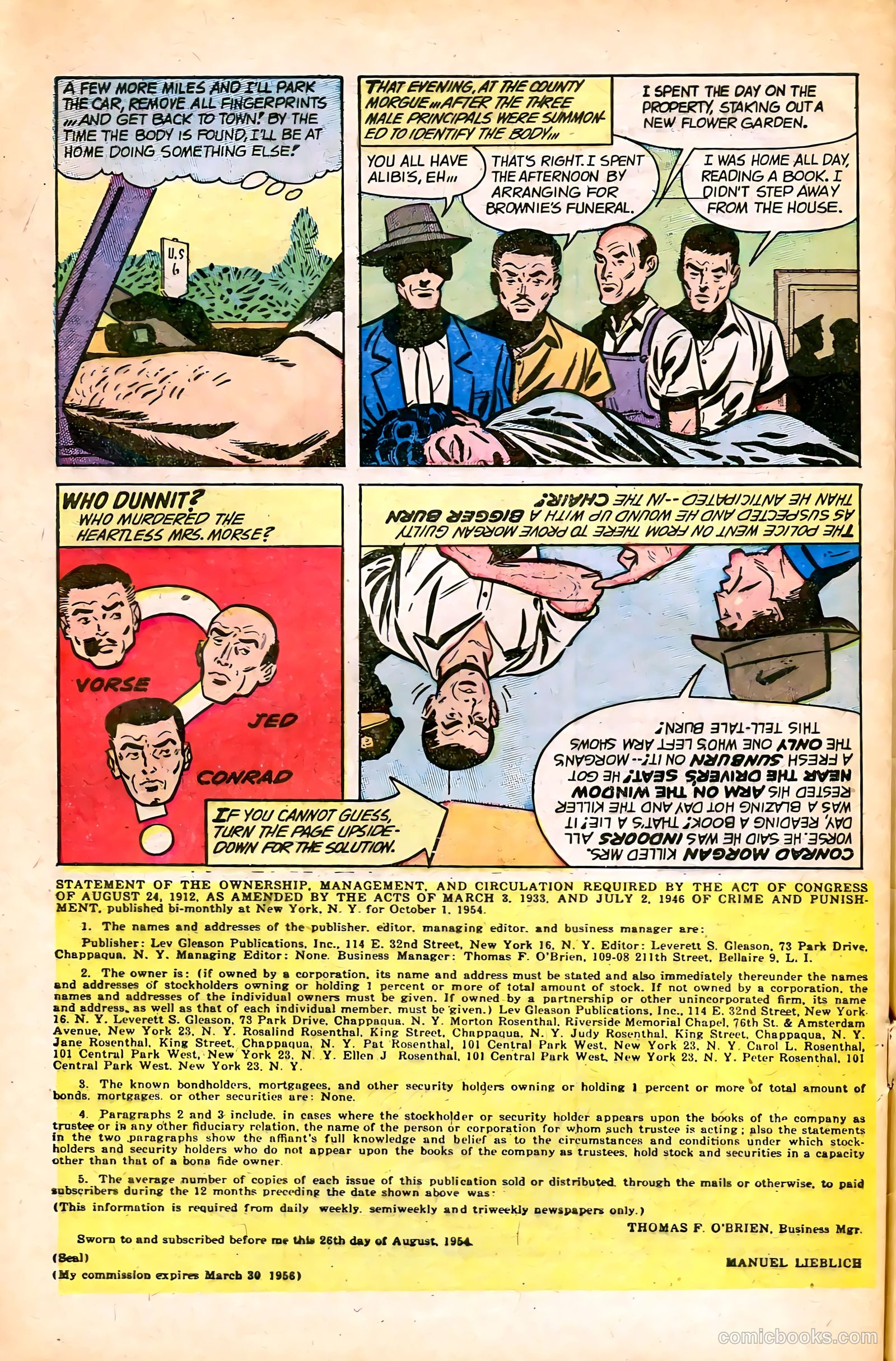 Crime and Punishment #71 (1955) — page 32 of 36