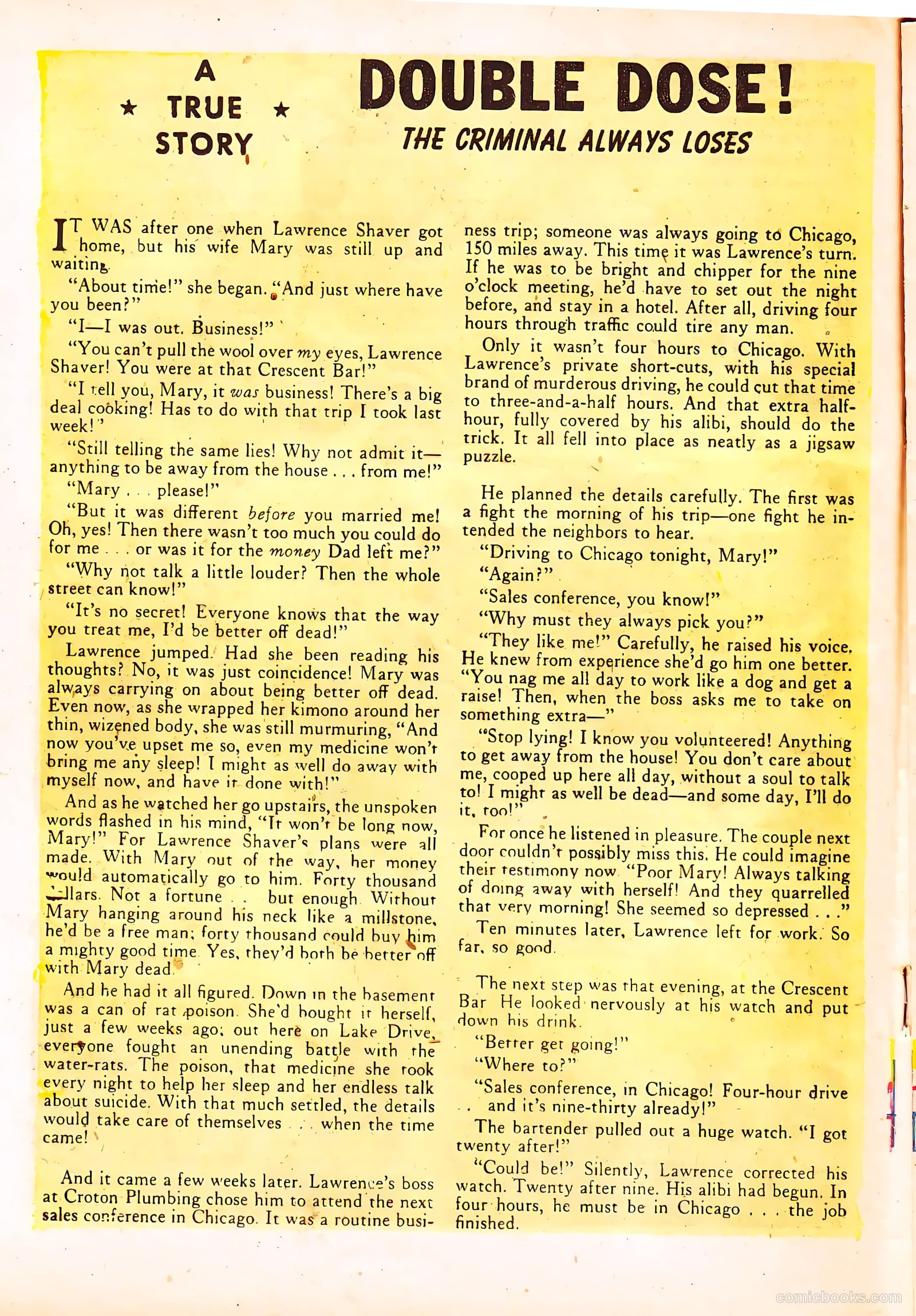 Crime Clinic #5 (1952) — page 16 of 36