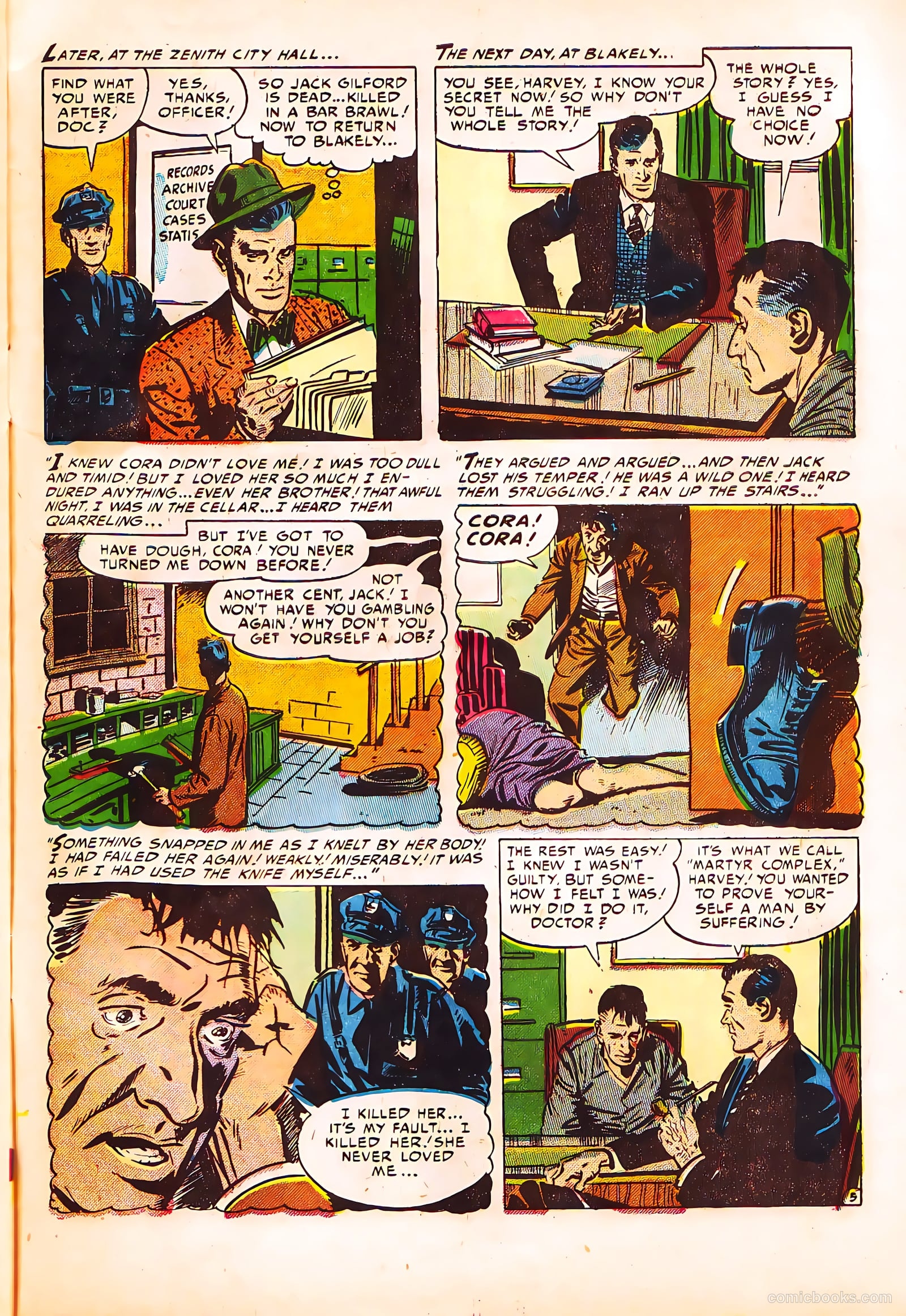 Crime Clinic #5 (1952) — page 31 of 36