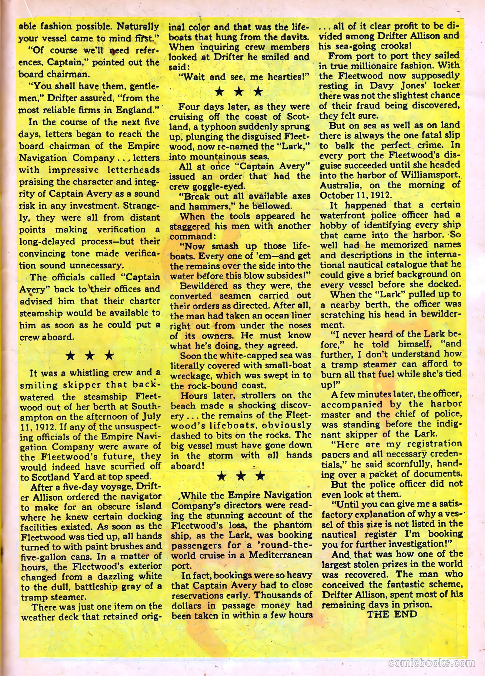 Crime Detective Comics #1 (1950) — page 33 of 52