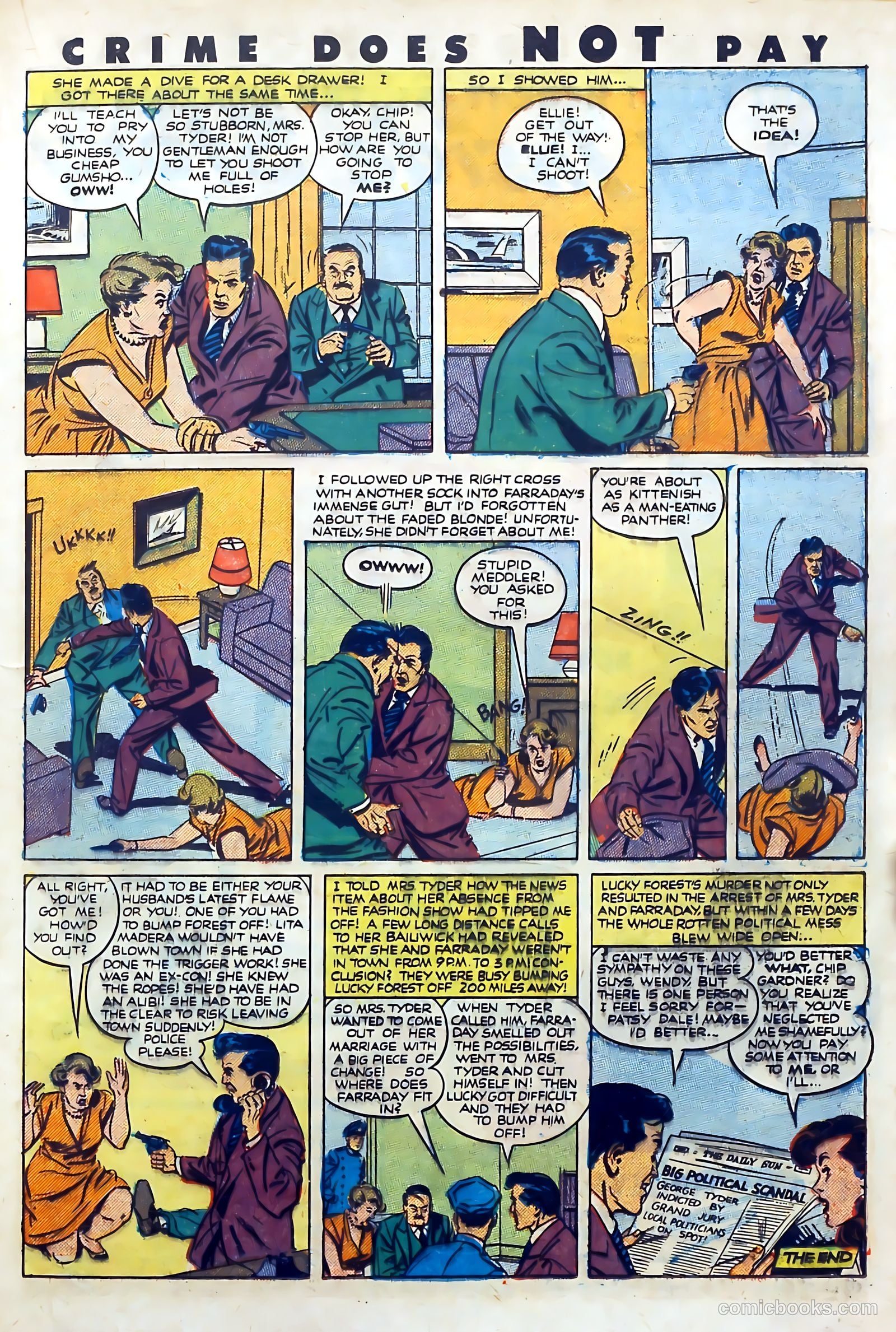 Crime Does Not Pay #101 (1951) — page 23 of 53