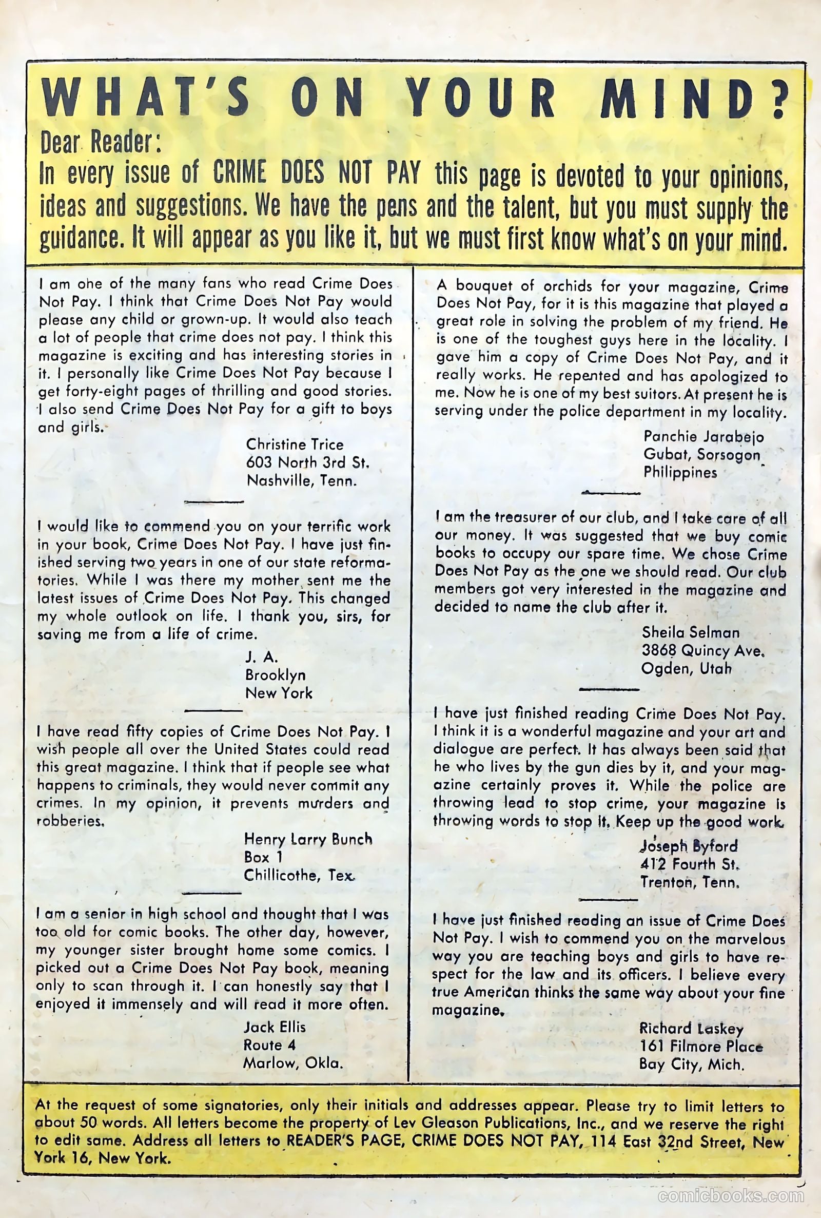 Crime Does Not Pay #101 (1951) — page 25 of 53
