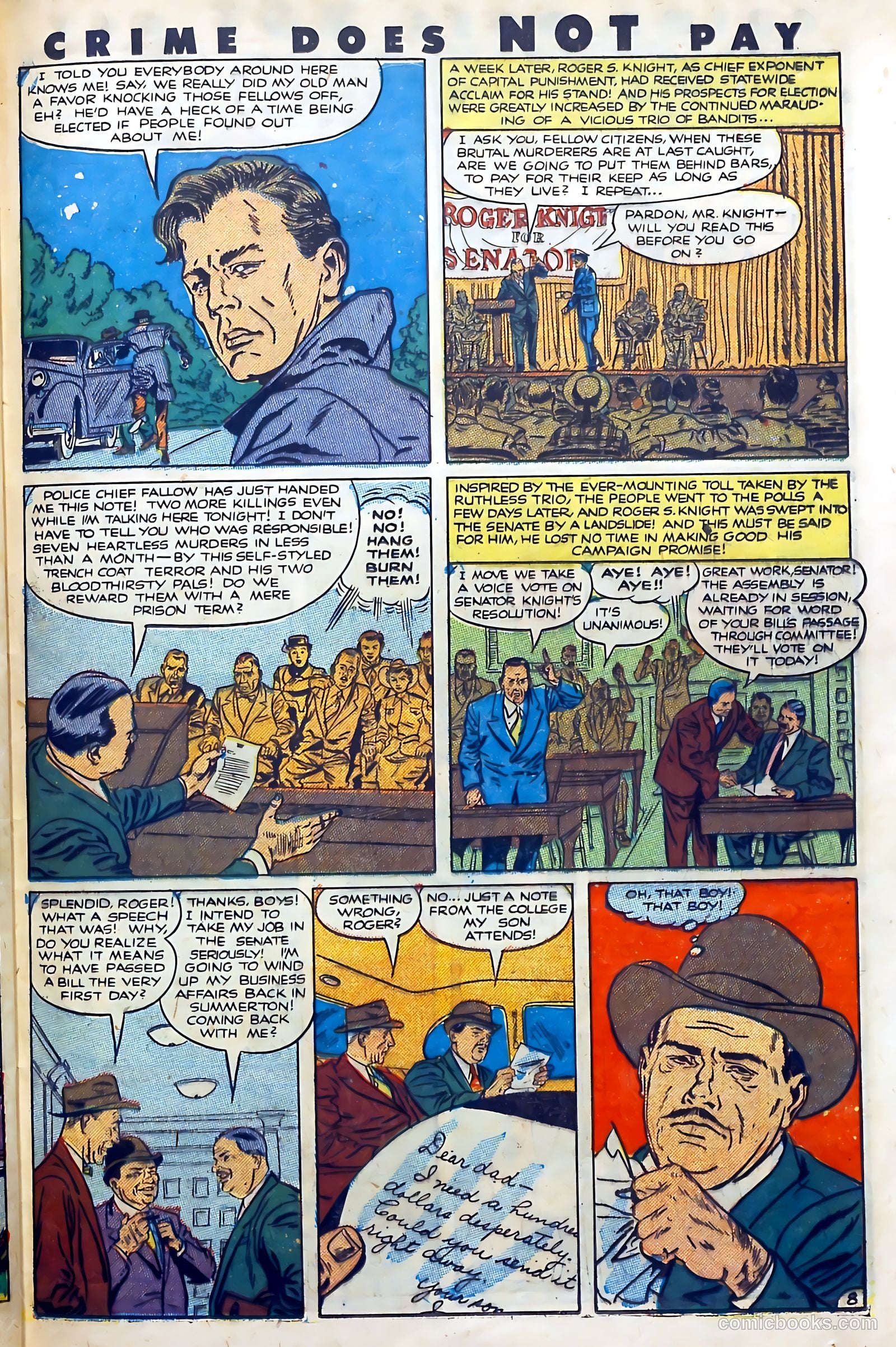 Crime Does Not Pay #101 (1951) — page 37 of 53