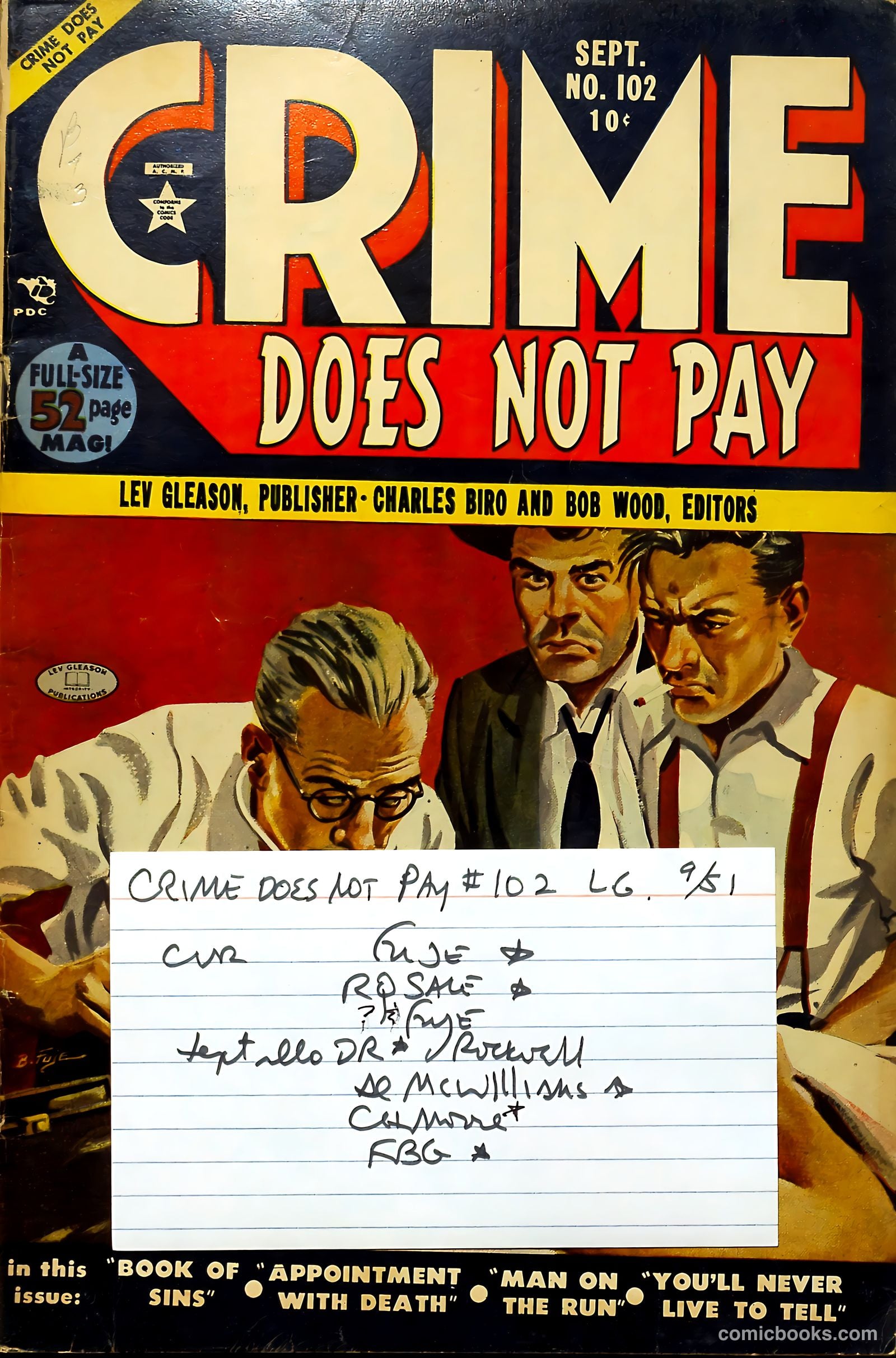 Crime Does Not Pay #102 (1951) — page 53 of 53