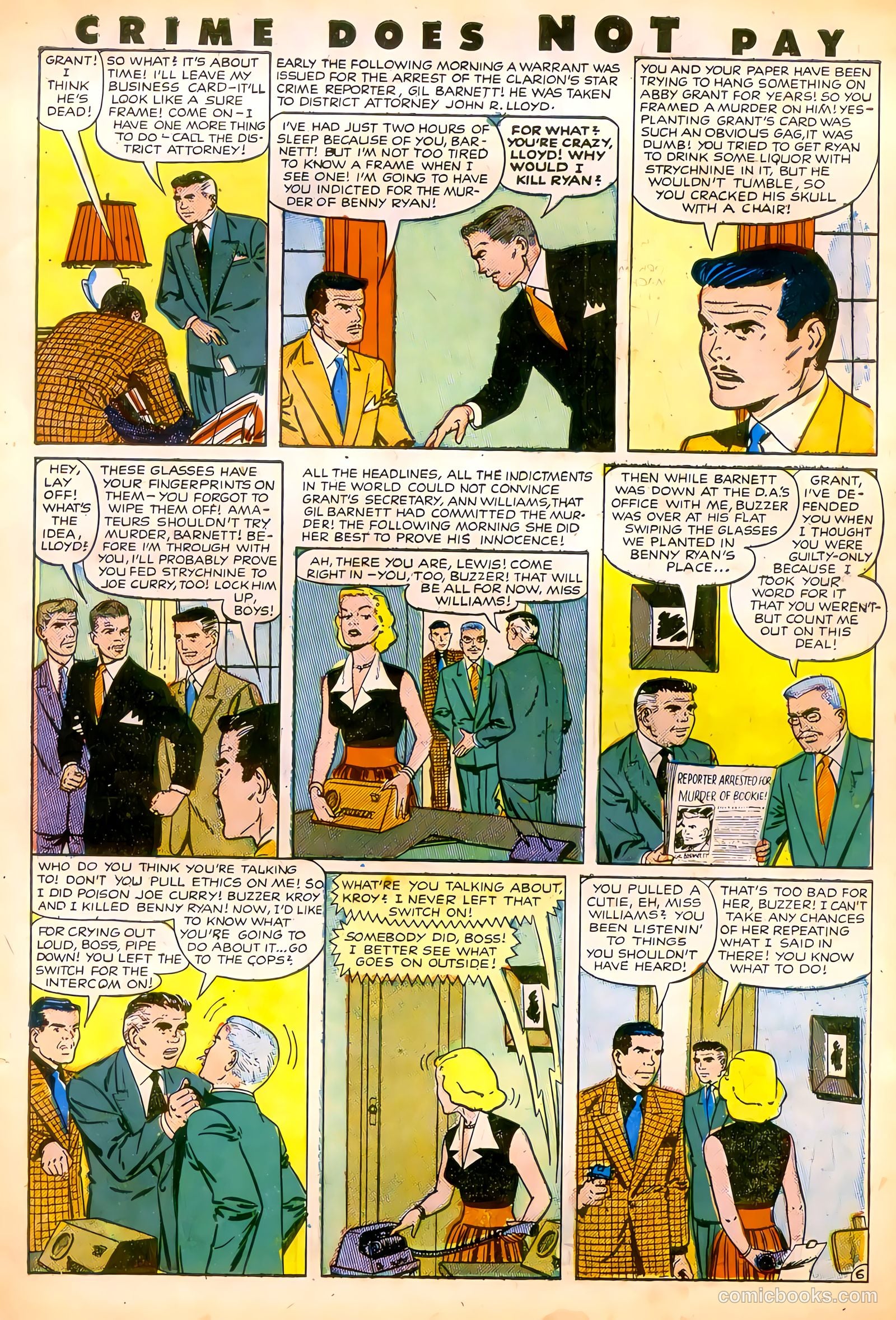 Crime Does Not Pay #106 (1952) — page 30 of 34
