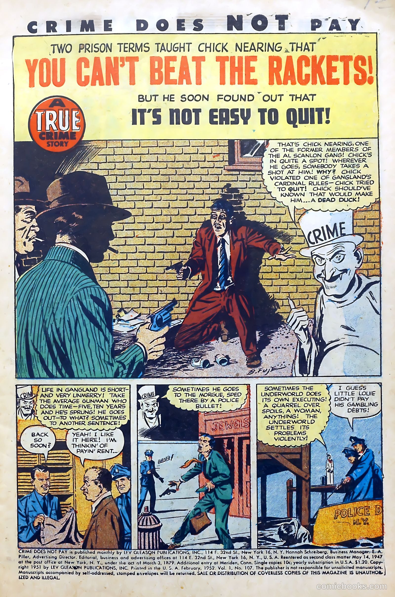 Crime Does Not Pay #107 (1952) — page 3 of 37