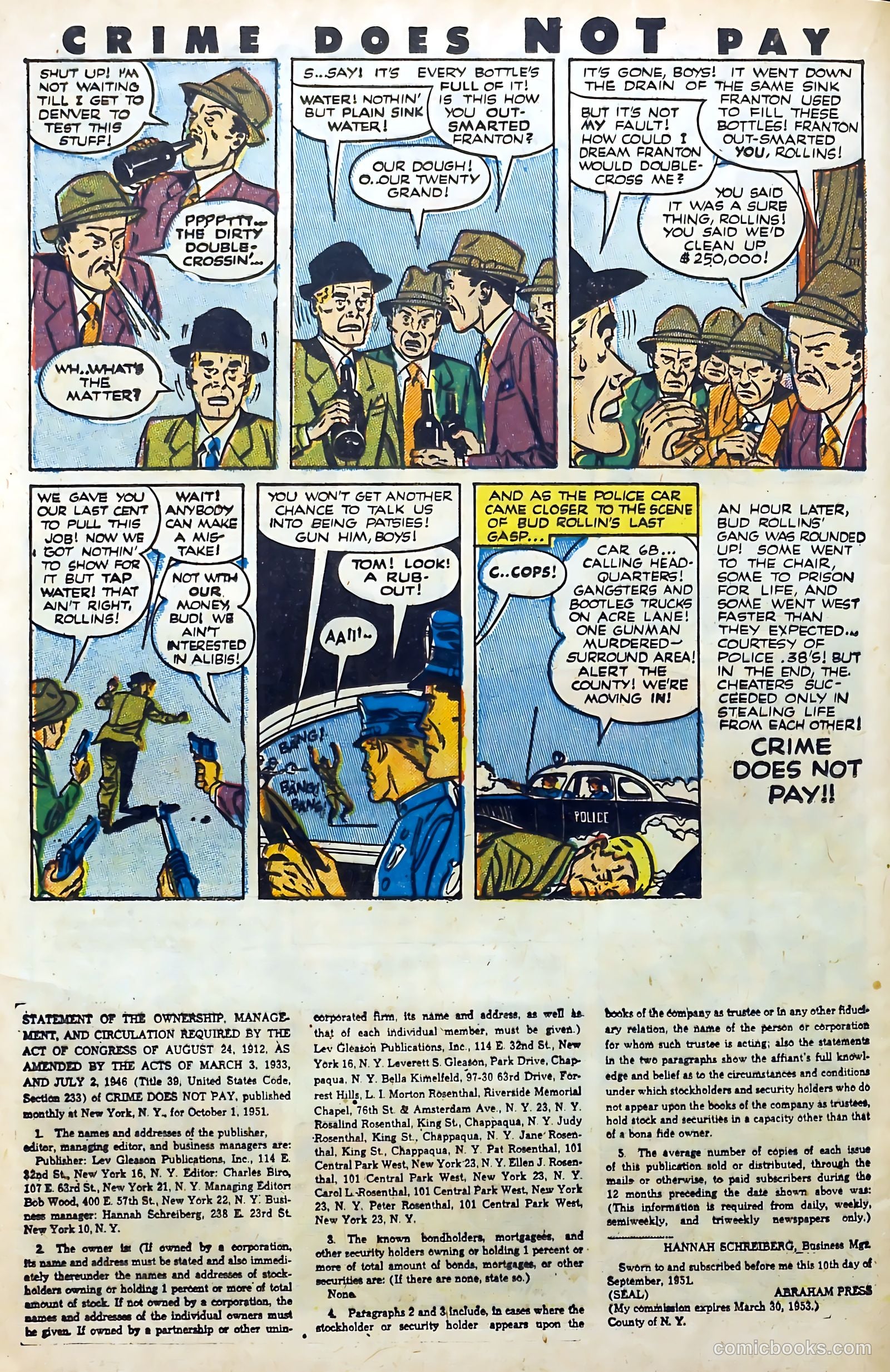 Crime Does Not Pay #108 (1952) — page 16 of 37