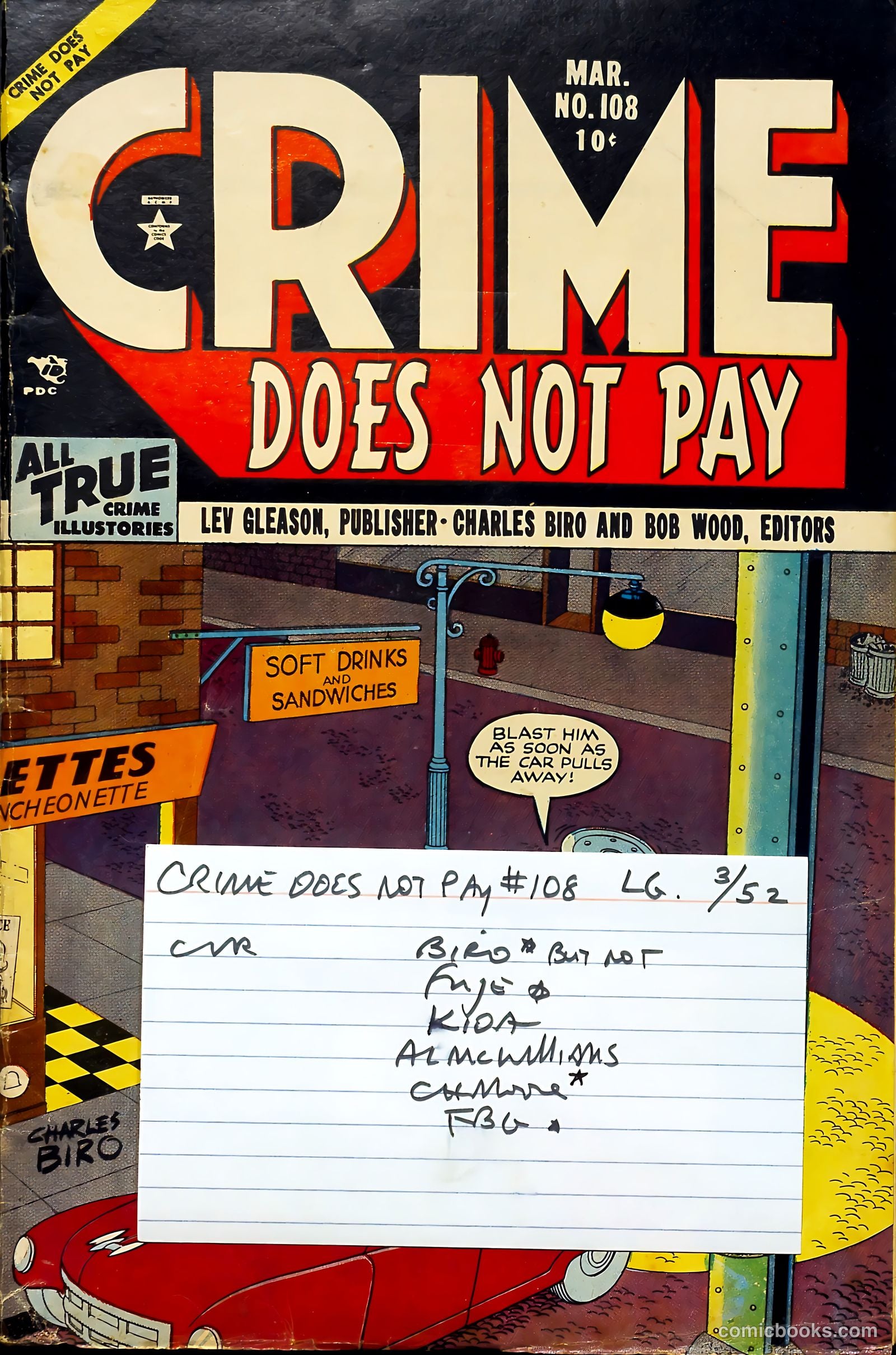 Crime Does Not Pay #108 (1952) — page 37 of 37
