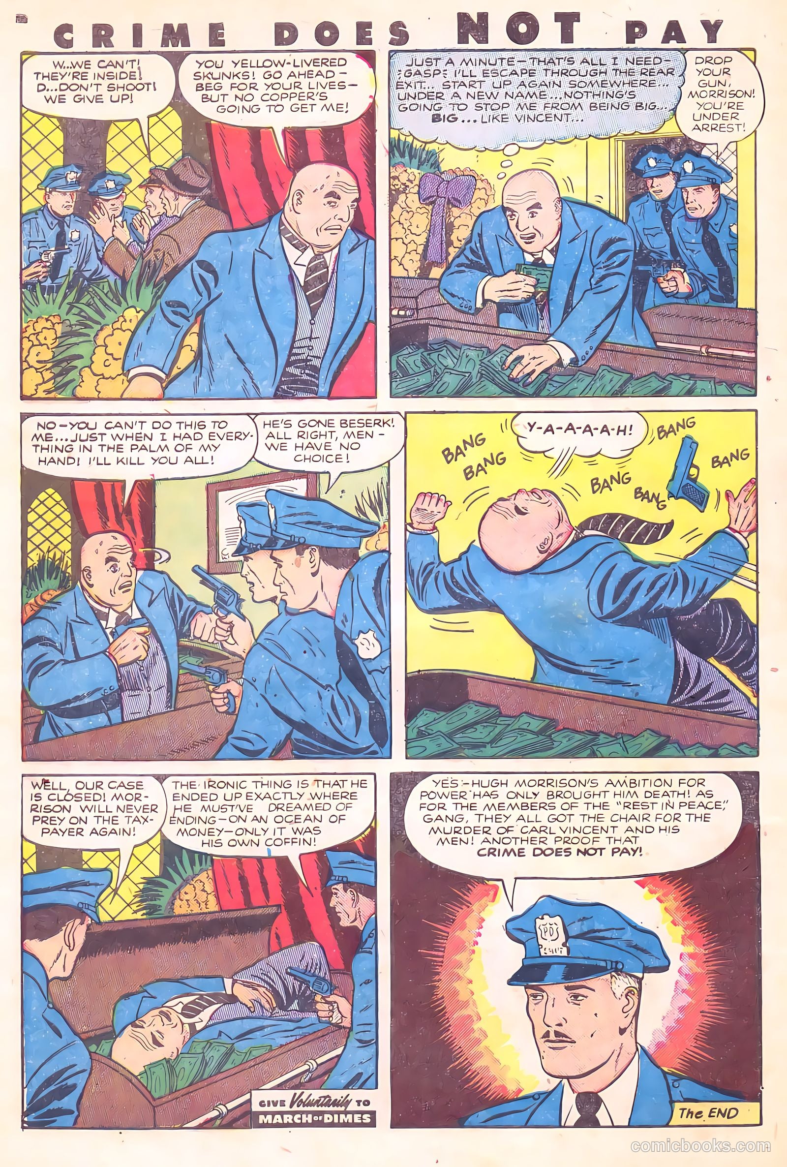 Crime Does Not Pay #109 (1952) — page 32 of 36