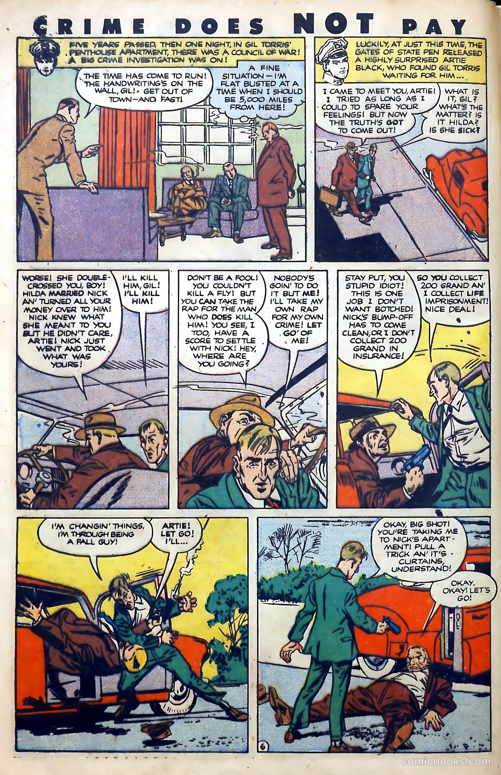 Crime Does Not Pay #110 (1952) — page 8 of 36