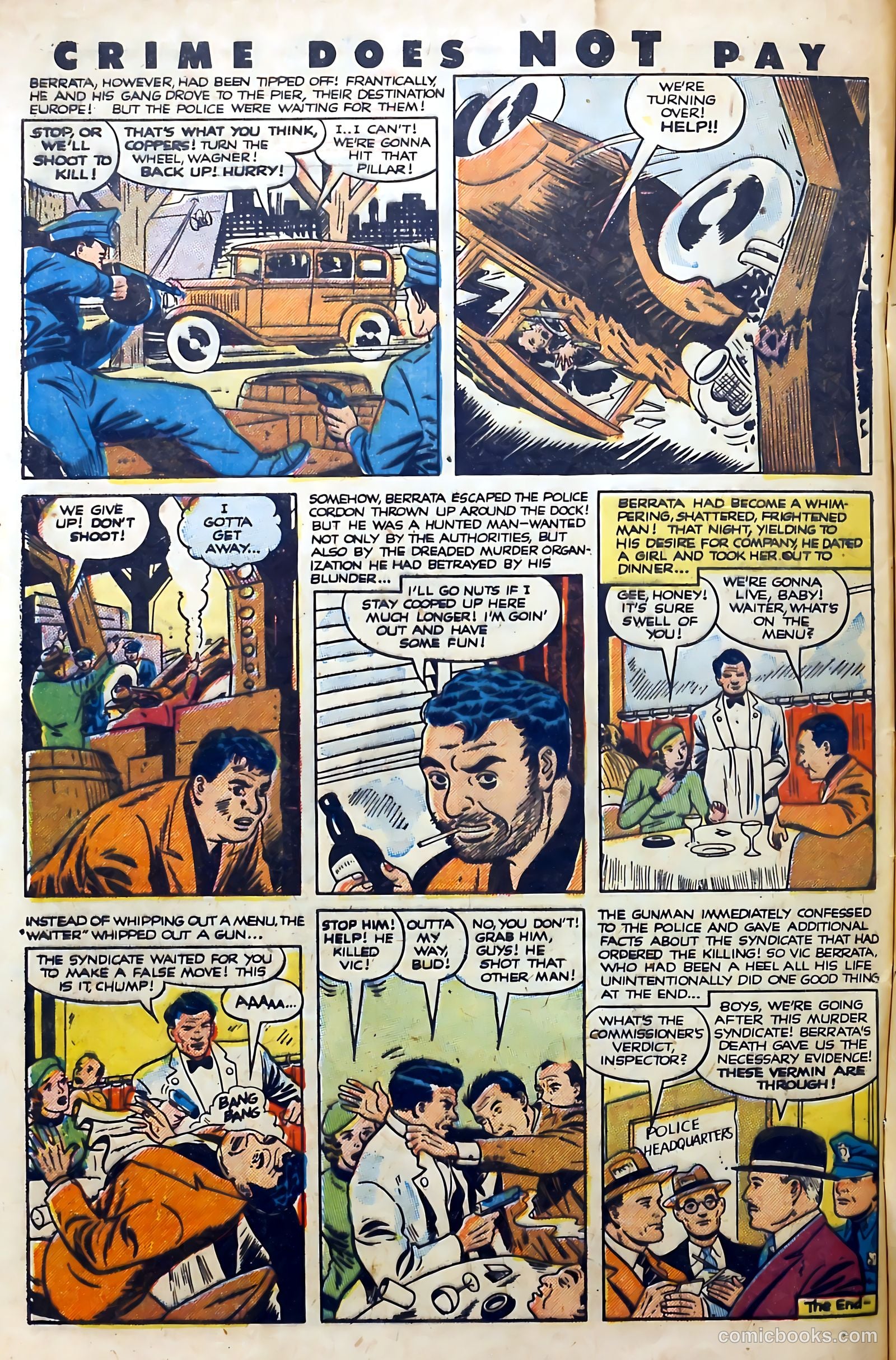 Crime Does Not Pay #110 (1952) — page 32 of 36