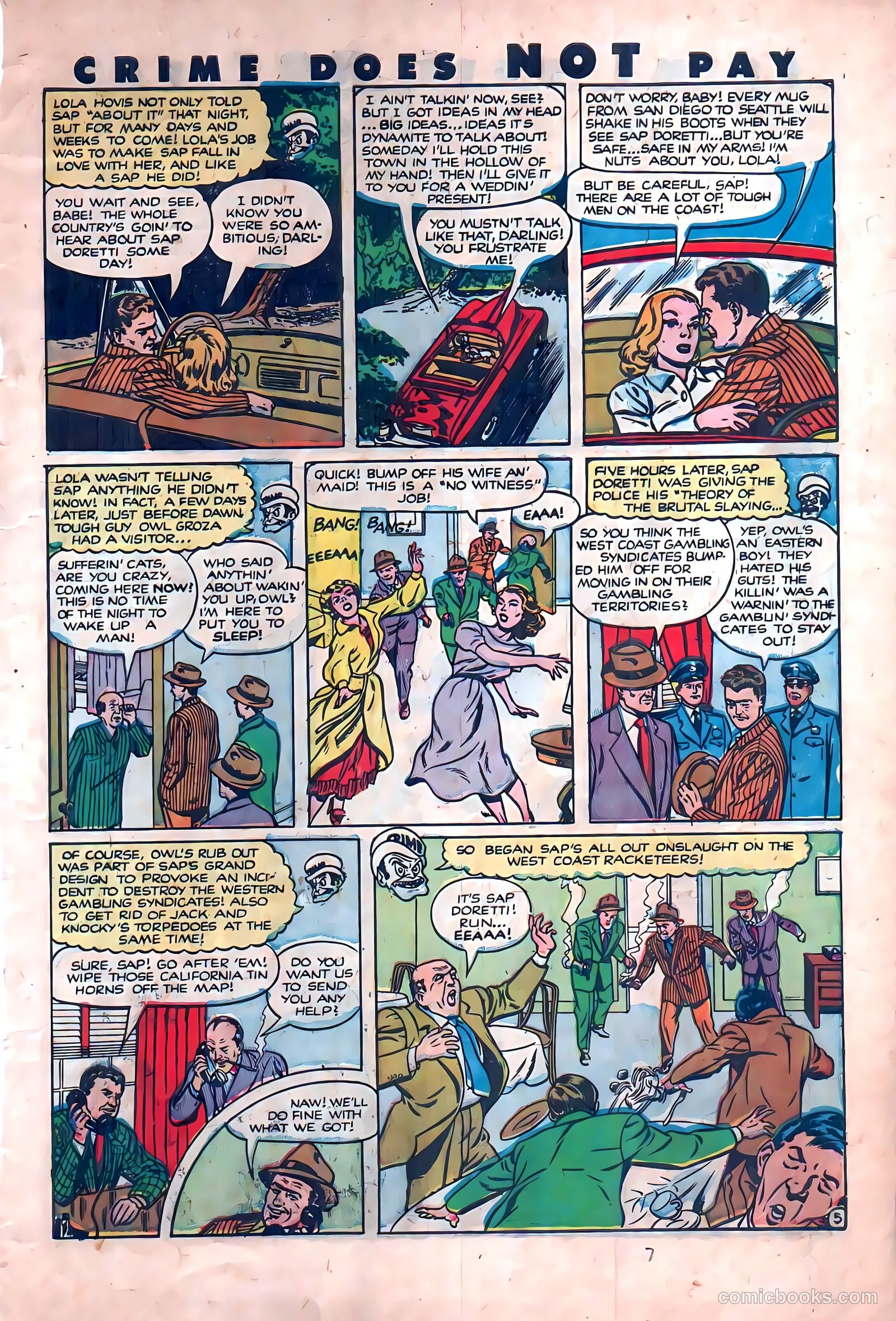 Crime Does Not Pay #112 (1952) — page 7 of 36