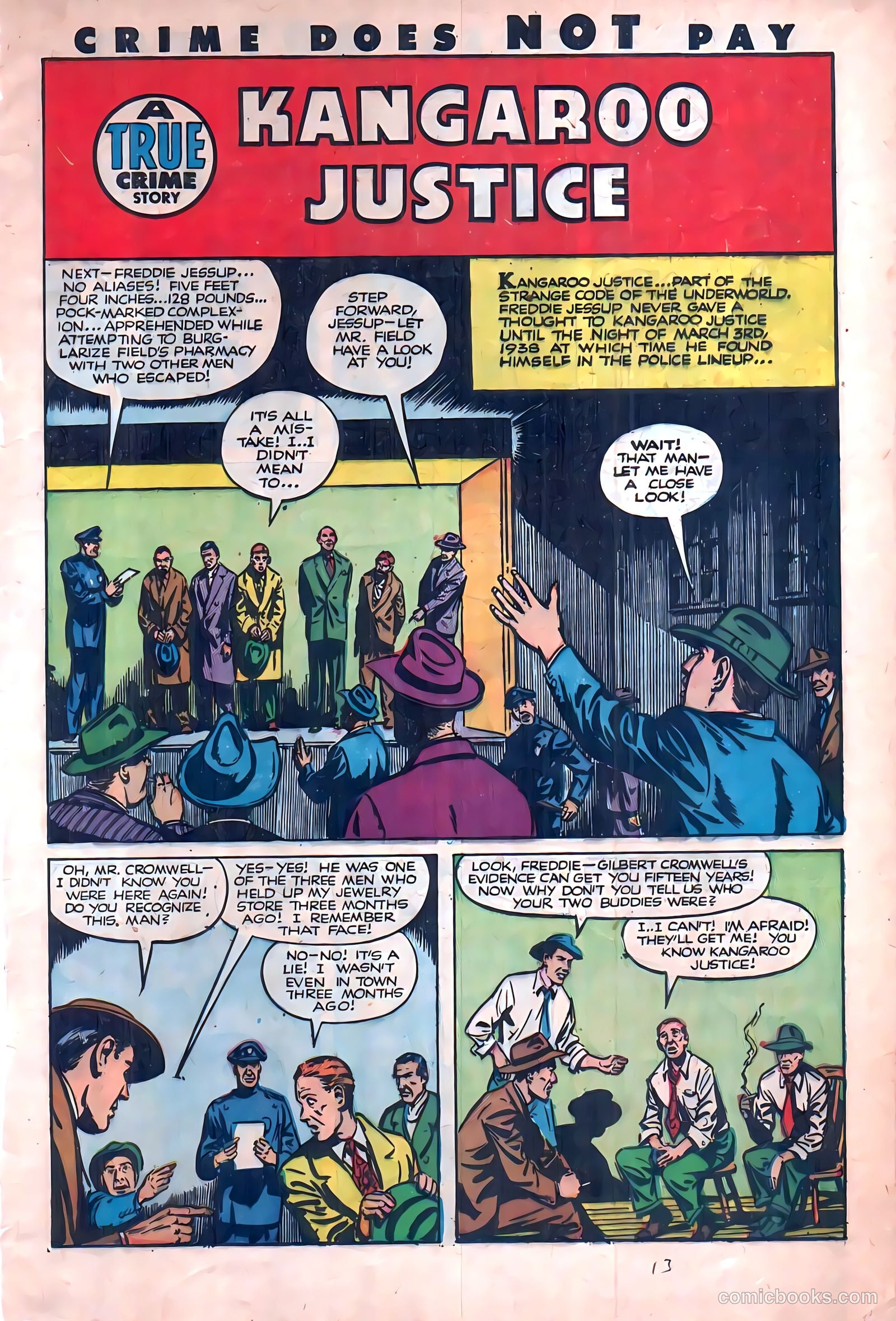Crime Does Not Pay #112 (1952) — page 13 of 36
