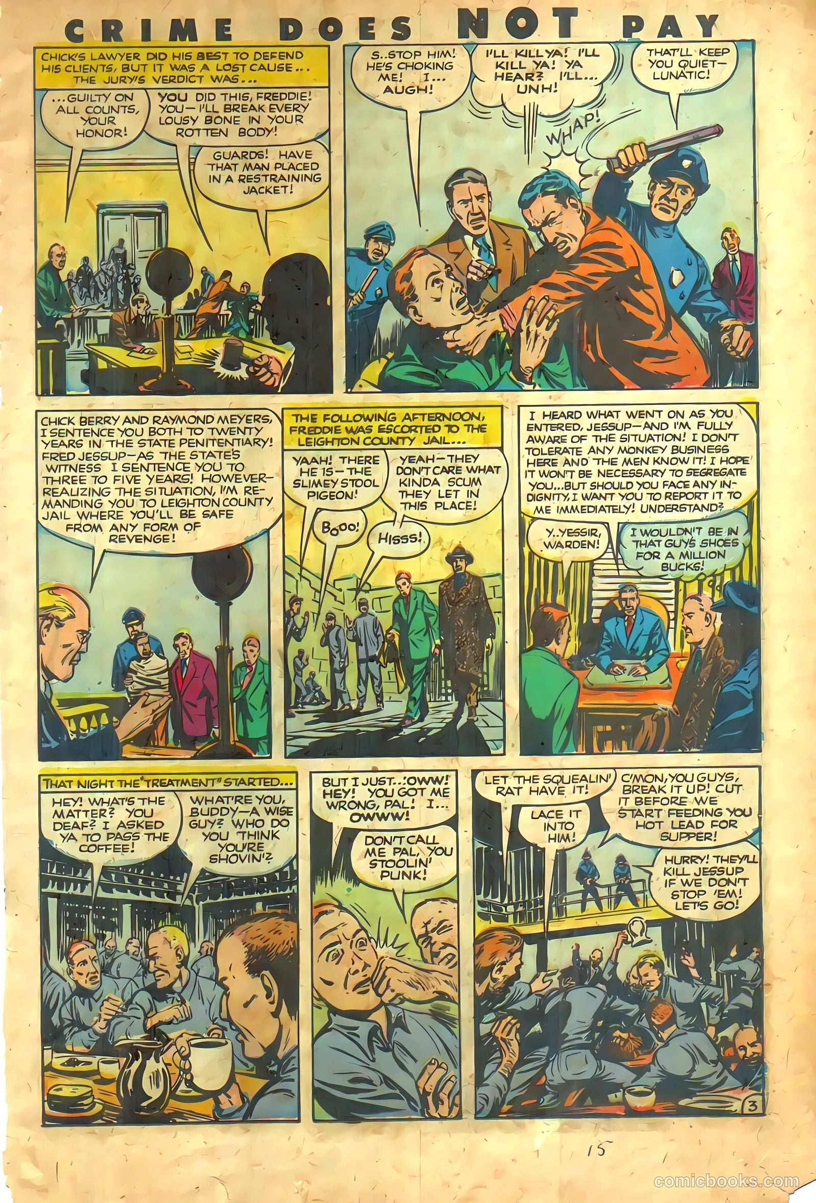 Crime Does Not Pay #112 (1952) — page 15 of 36