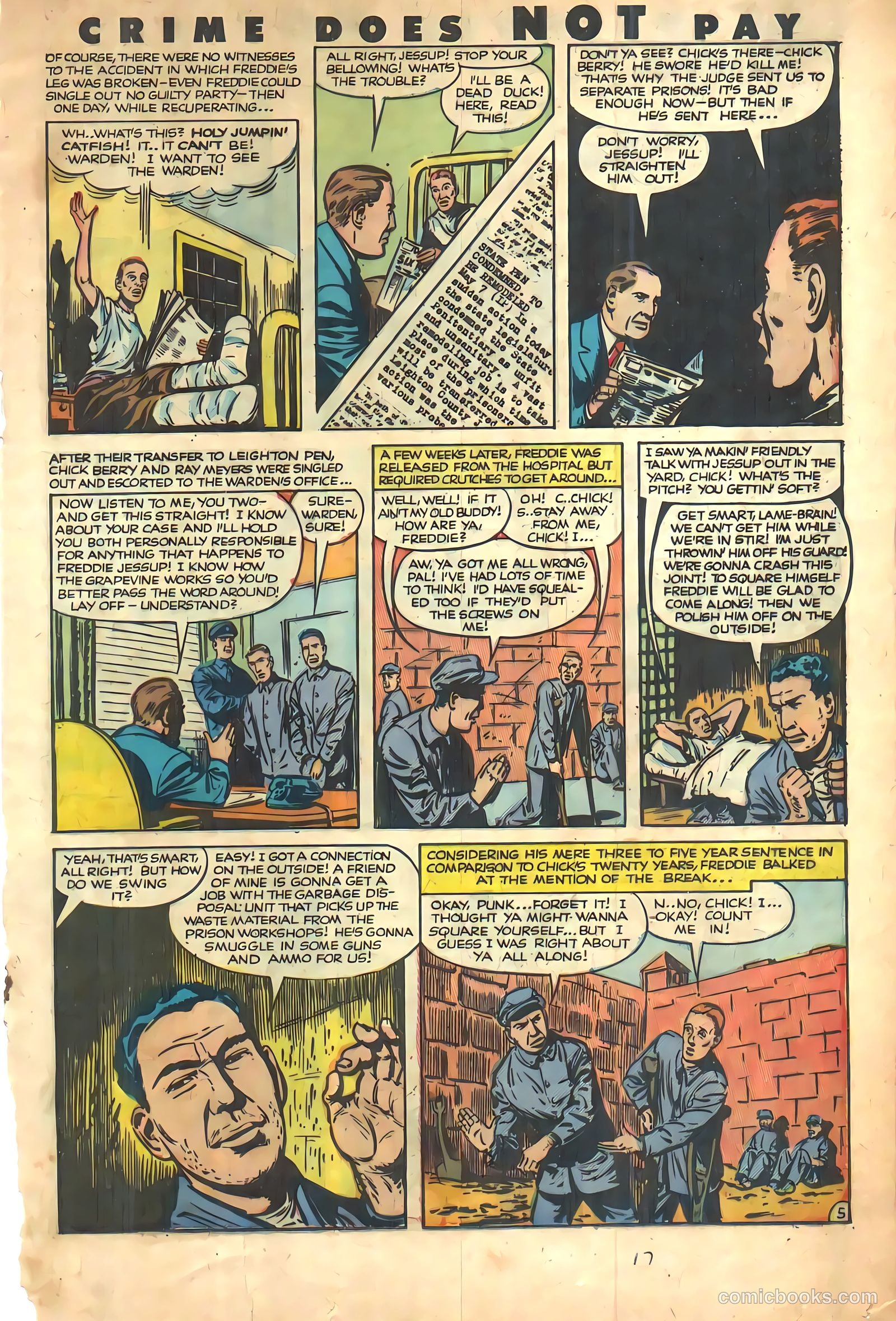 Crime Does Not Pay #112 (1952) — page 17 of 36