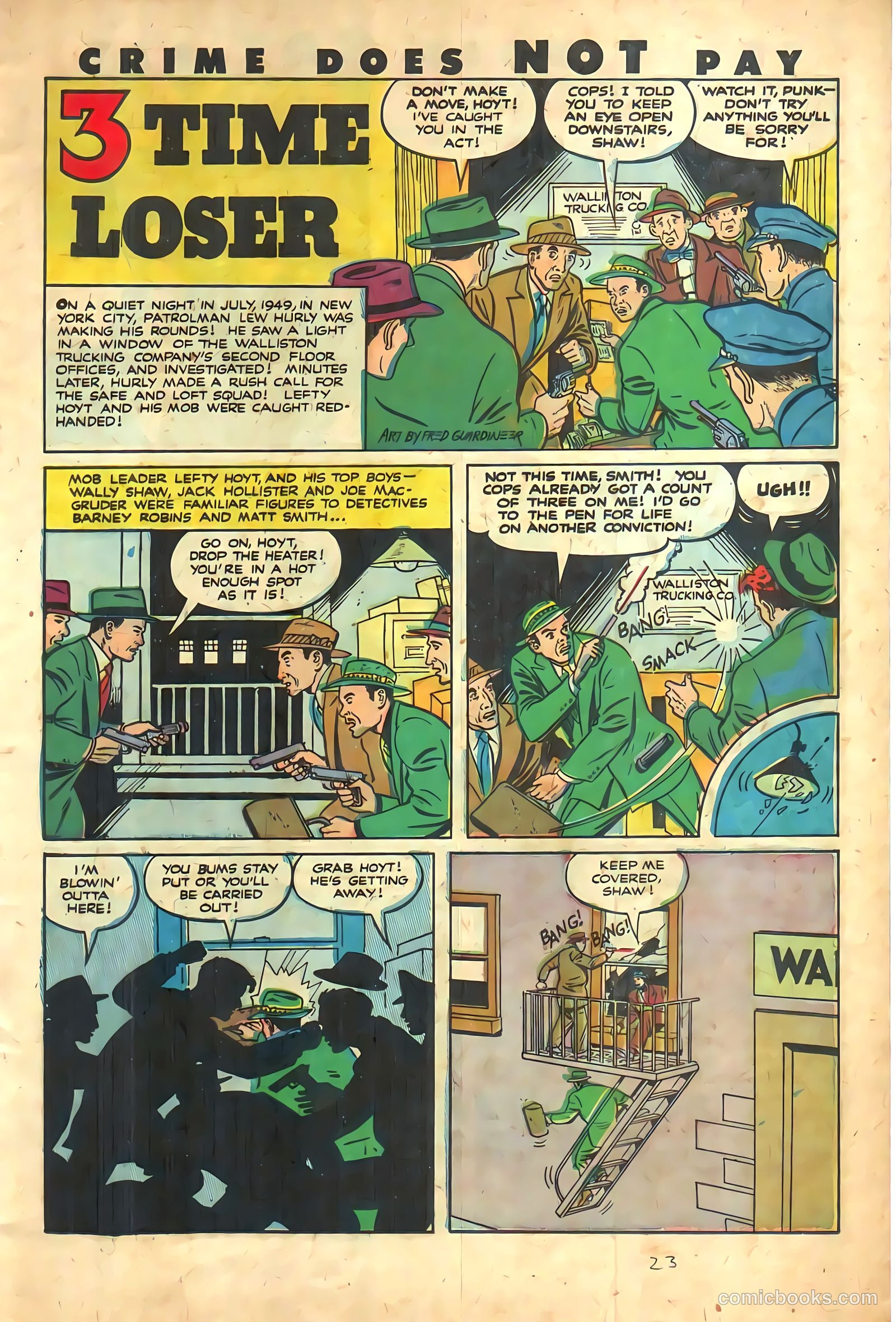 Crime Does Not Pay #112 (1952) — page 23 of 36