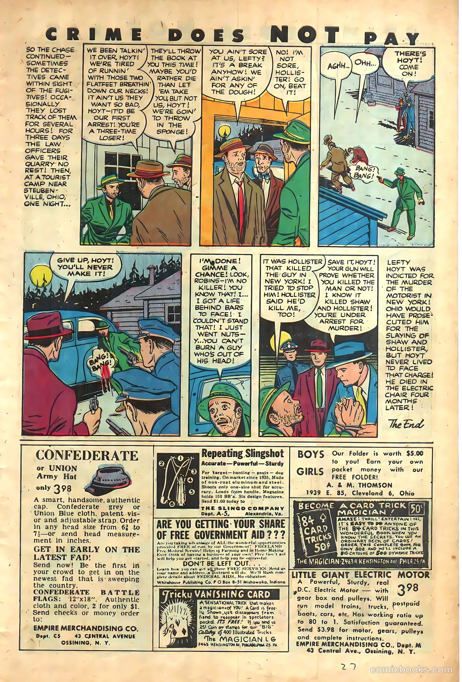 Crime Does Not Pay #112 (1952) — page 27 of 36