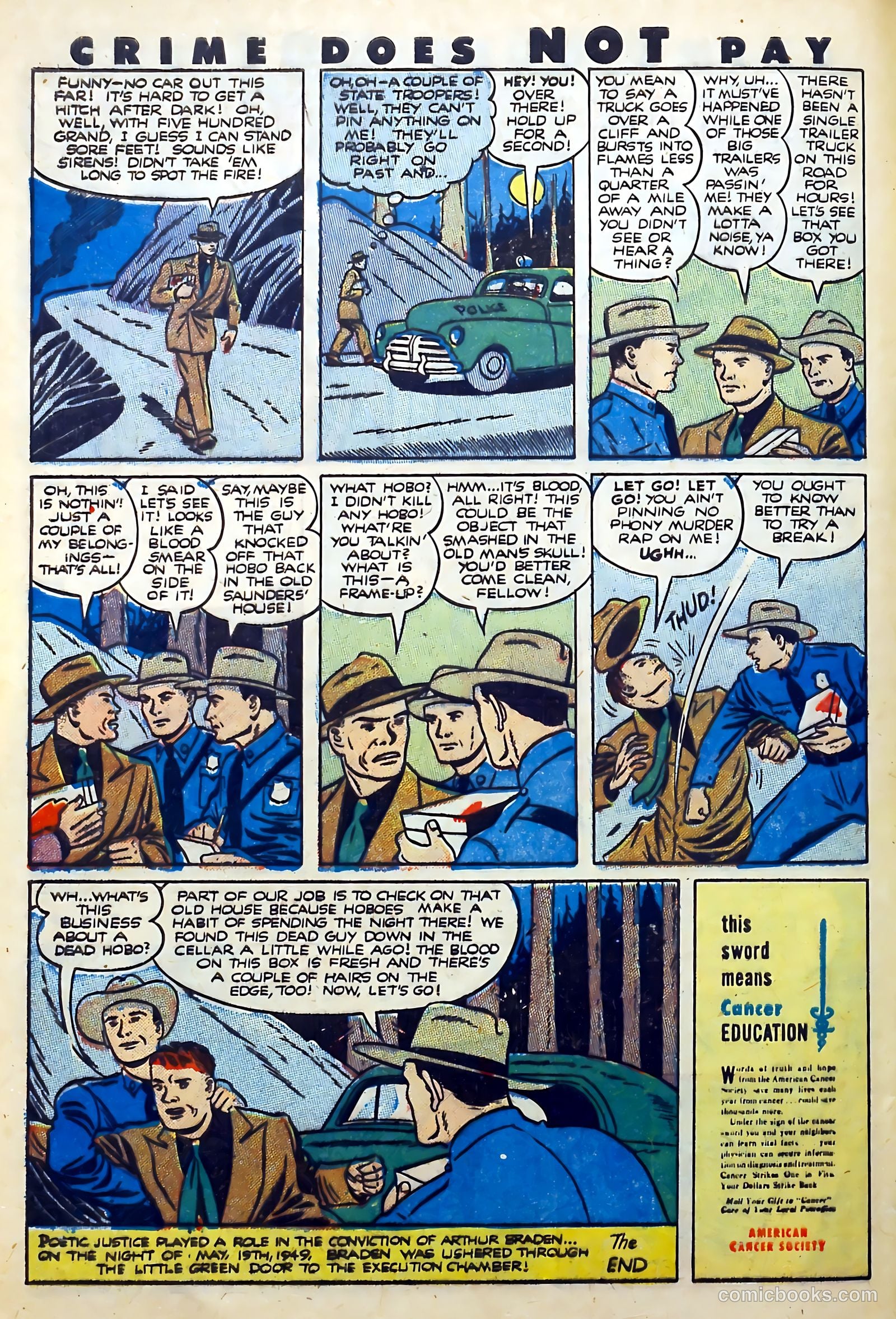 Crime Does Not Pay #113 (1952) — page 32 of 36
