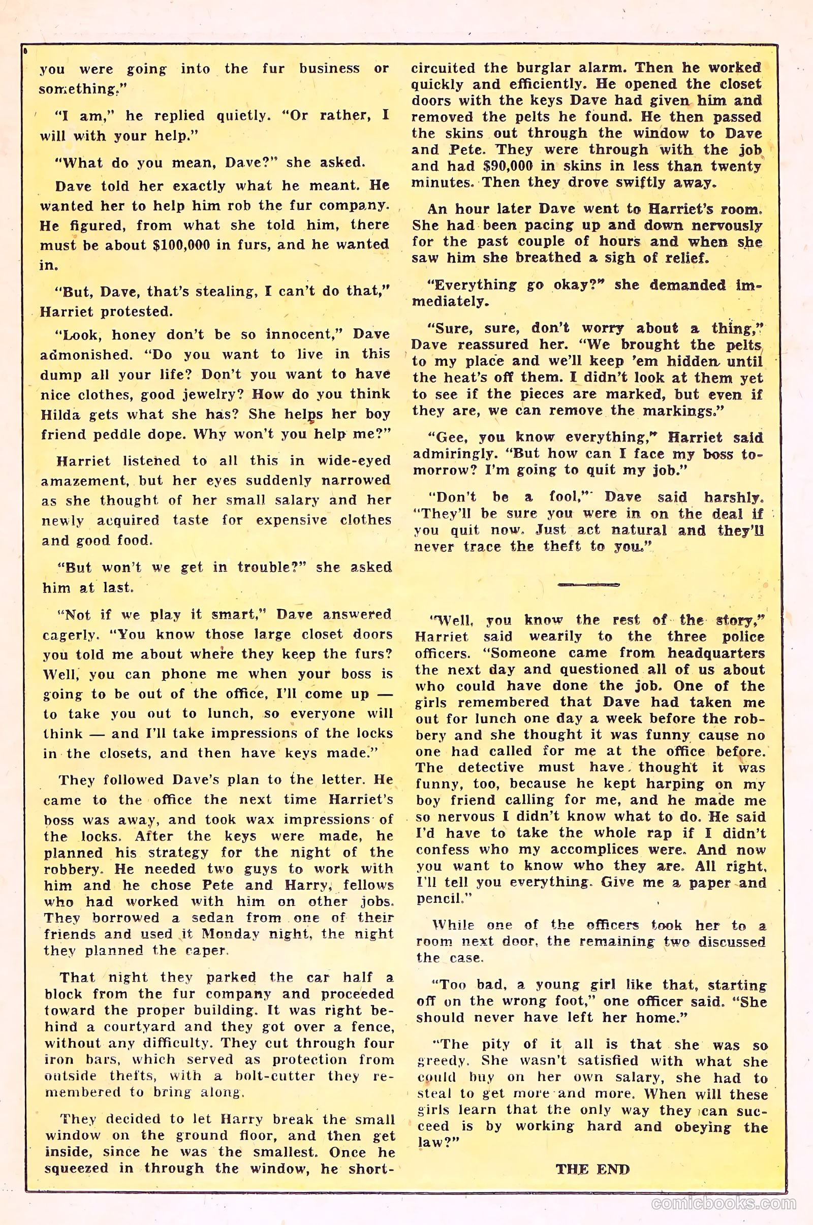 Crime Does Not Pay #114 (1952) — page 19 of 36