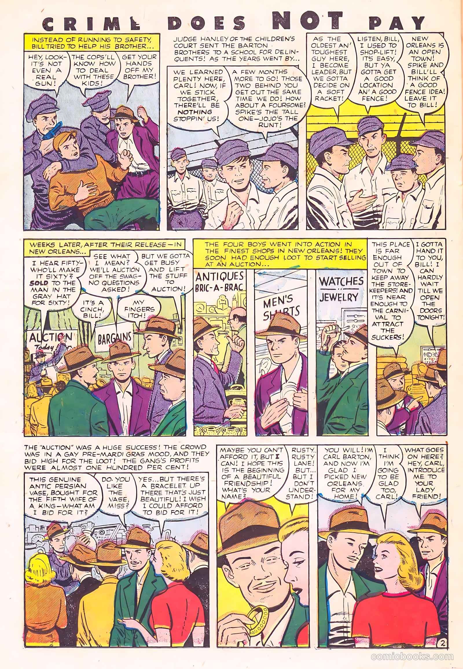 Crime Does Not Pay #114 (1952) — page 22 of 36