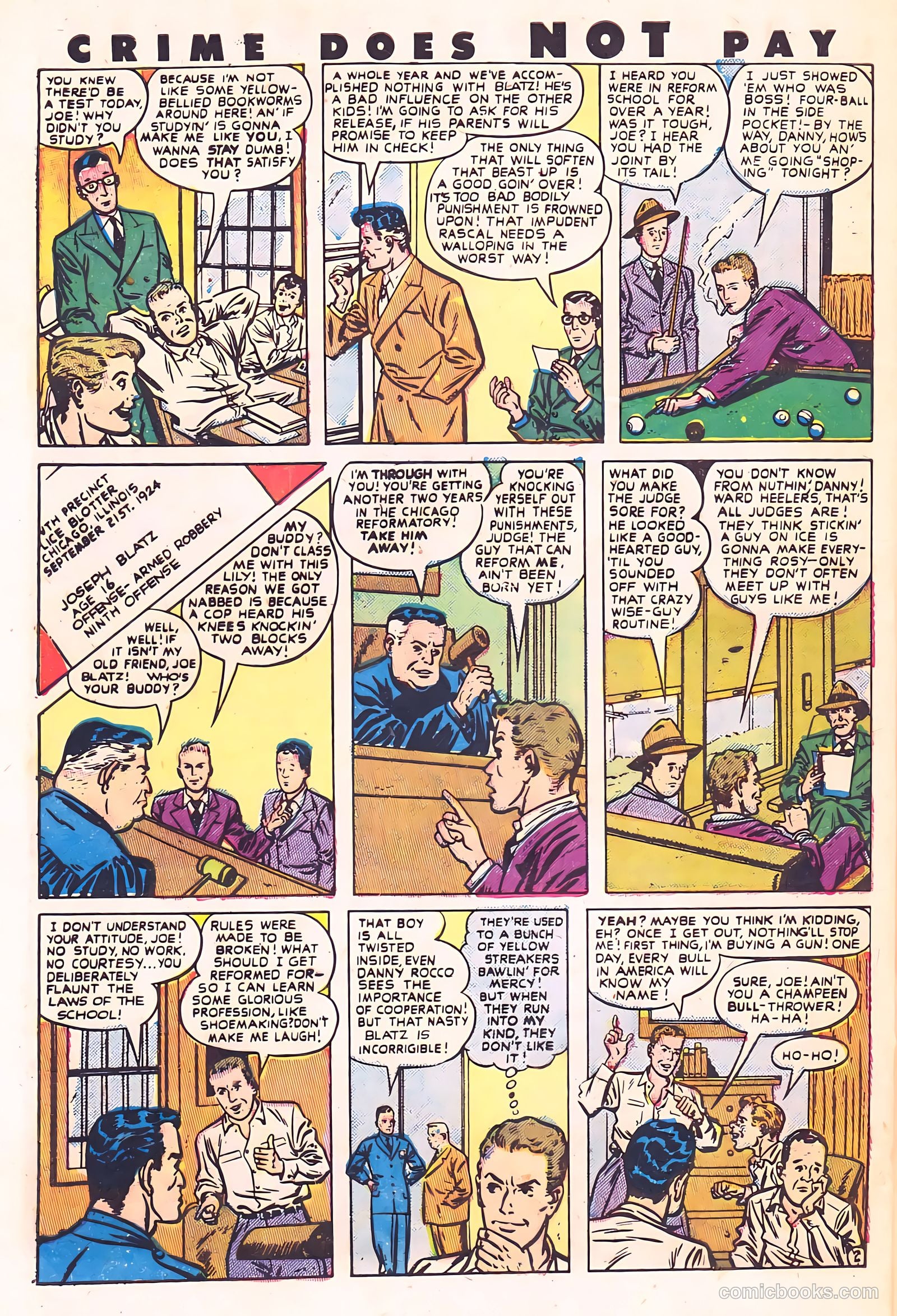 Crime Does Not Pay #114 (1952) — page 28 of 36