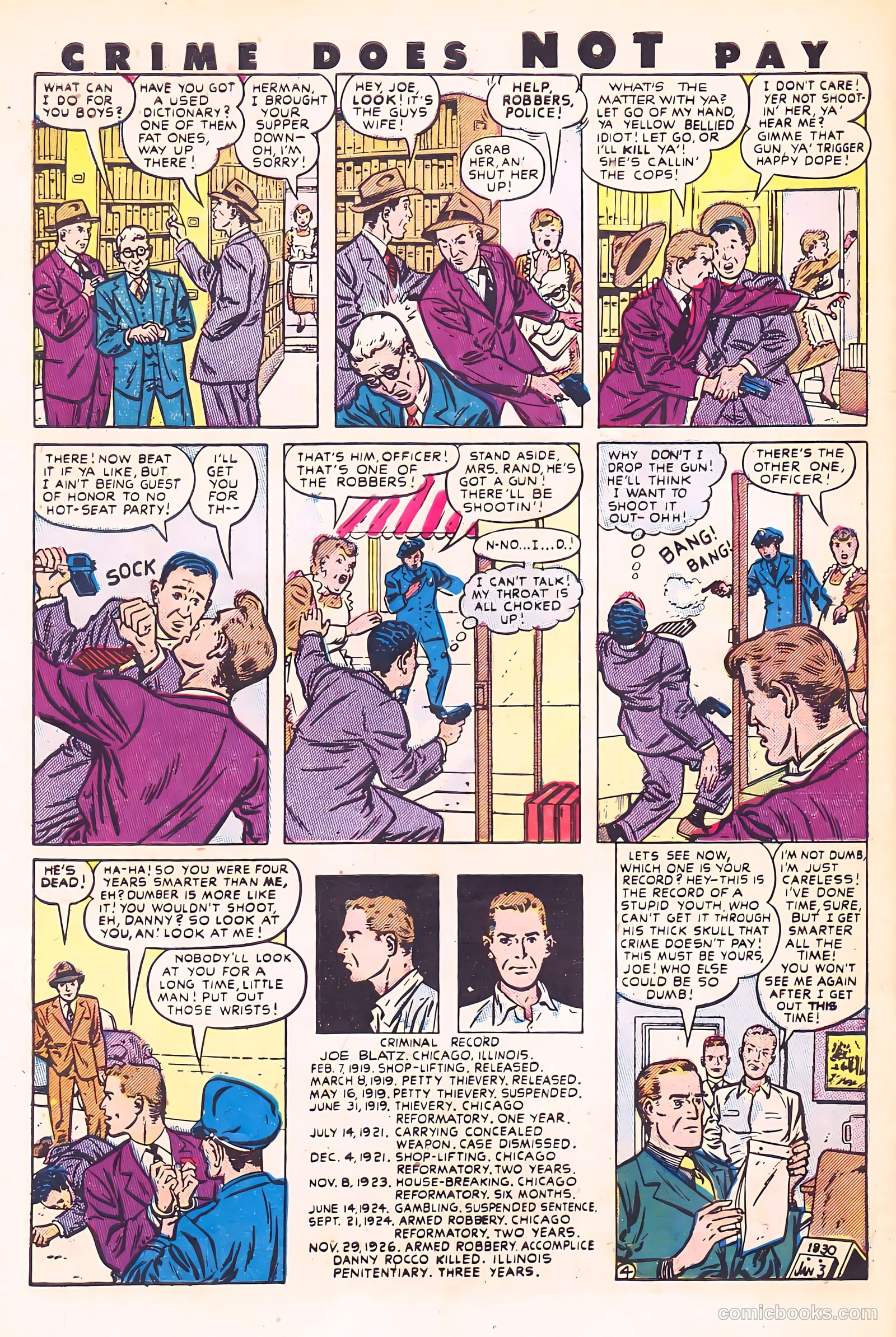 Crime Does Not Pay #114 (1952) — page 30 of 36