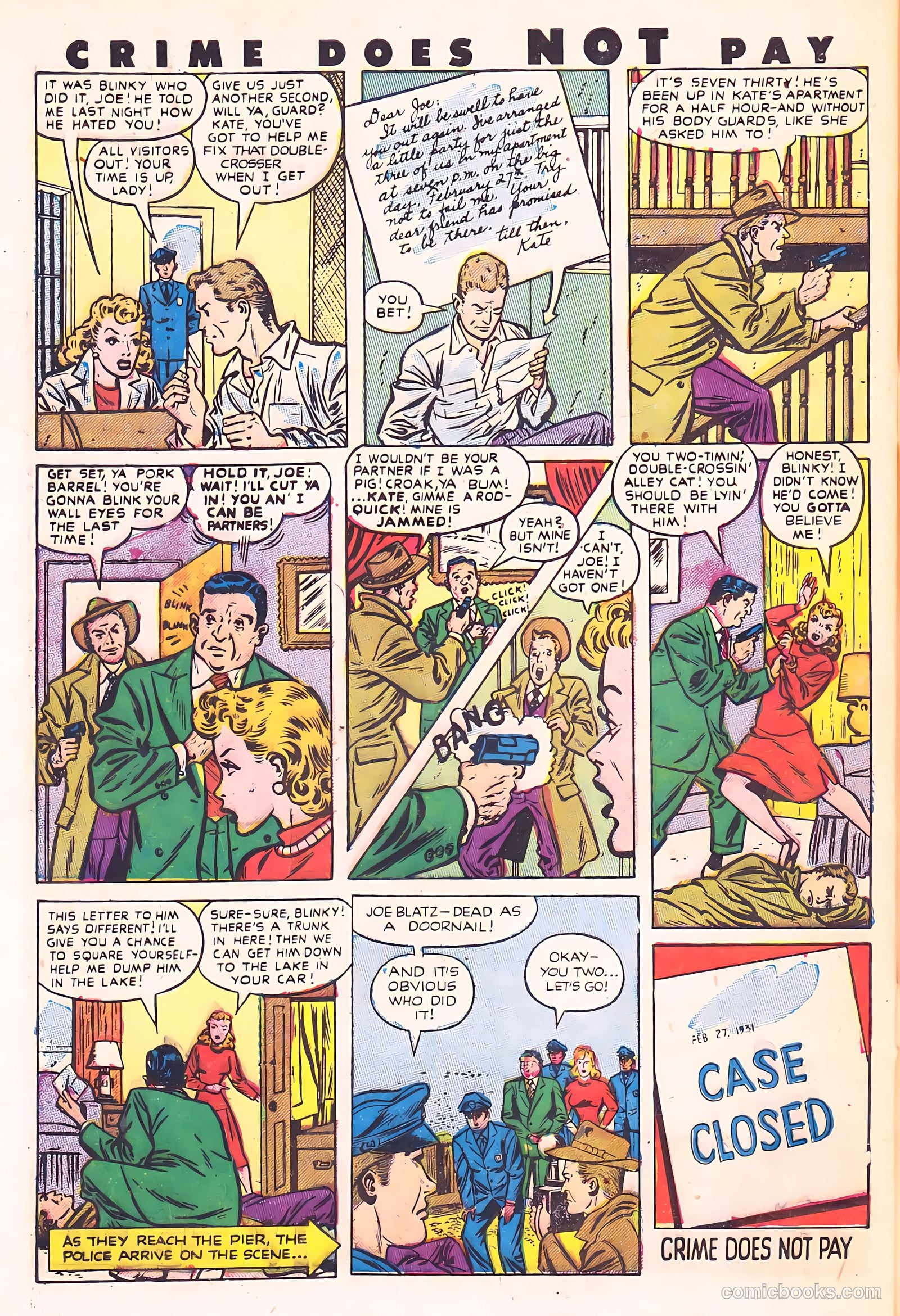 Crime Does Not Pay #114 (1952) — page 32 of 36