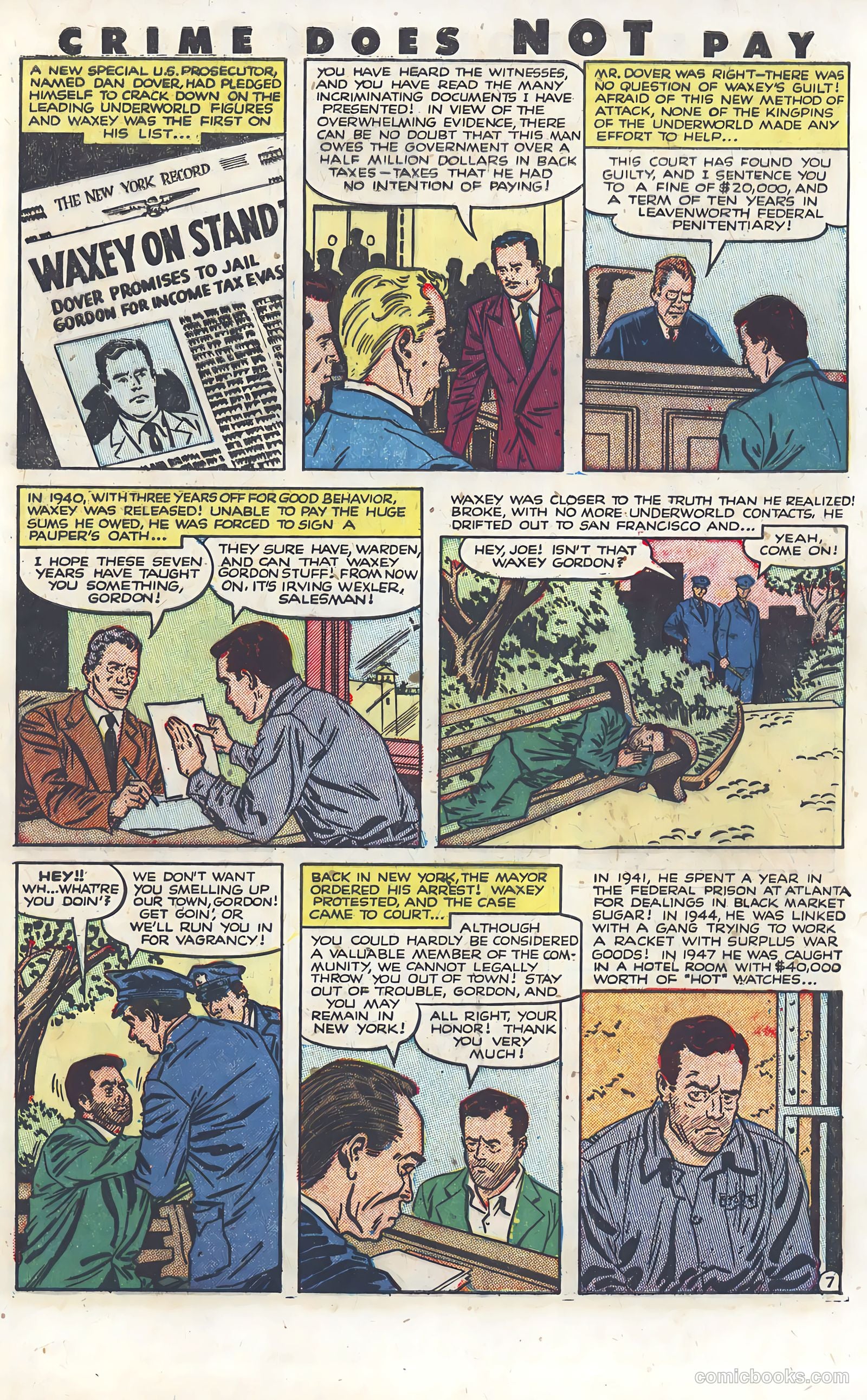 Crime Does Not Pay #121 (1953) — page 9 of 35