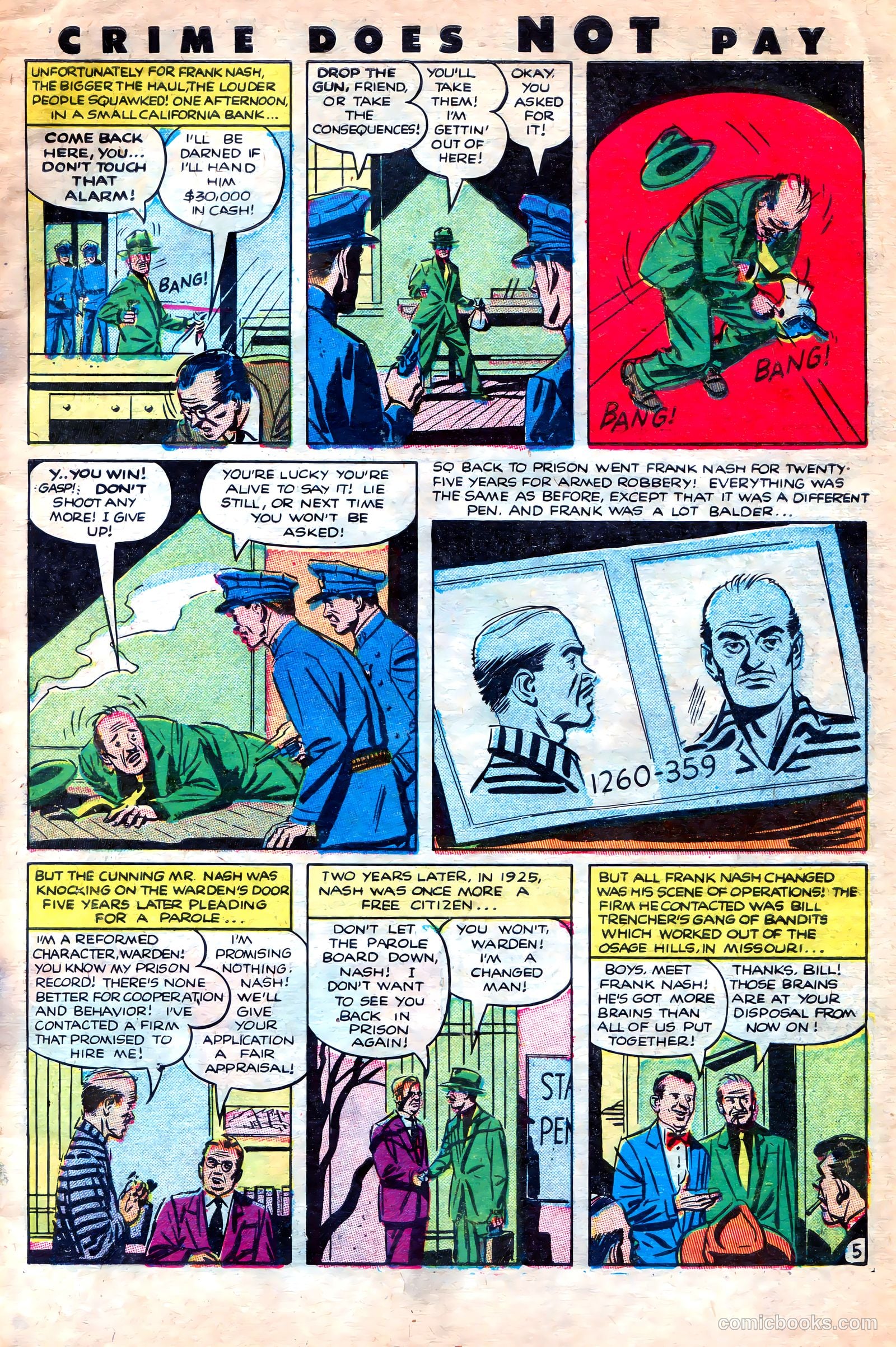 Crime Does Not Pay #125 (1953) — page 7 of 36