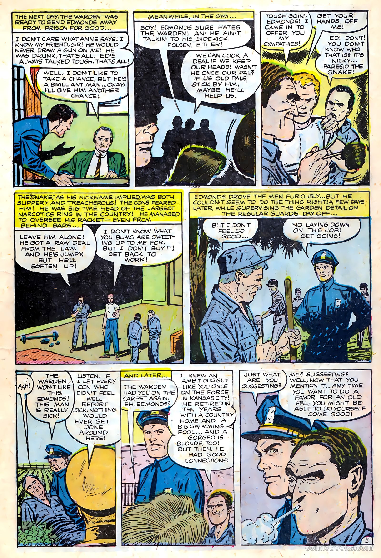 Crime Does Not Pay #130 (1953) — page 7 of 36