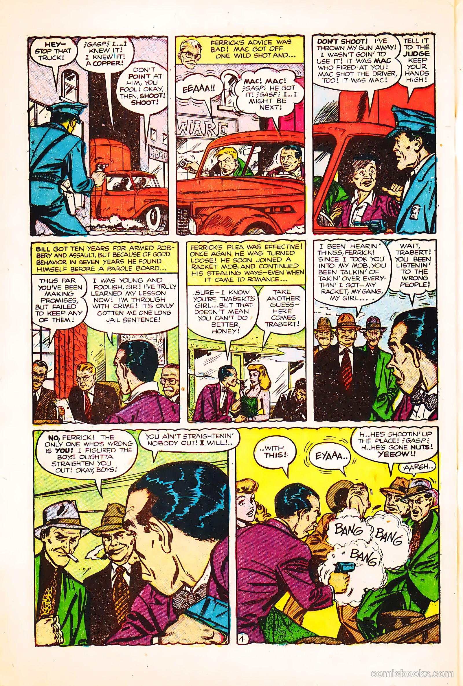 Crime Does Not Pay #132 (1954) — page 32 of 36