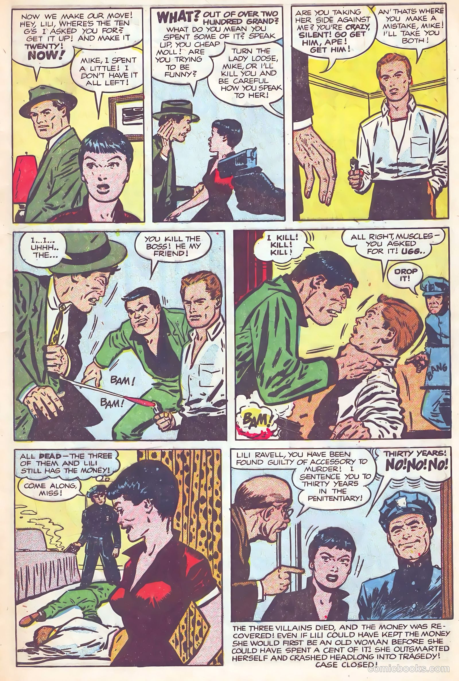 Crime Does Not Pay #133 (1954) — page 9 of 36