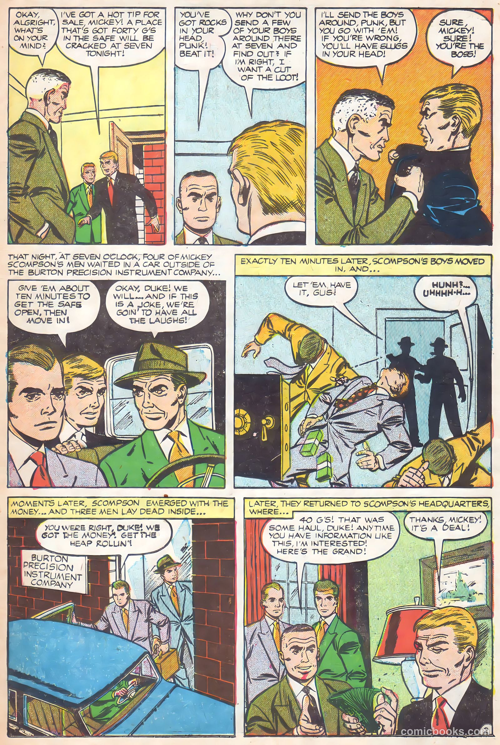 Crime Does Not Pay #134 (1954) — page 23 of 36